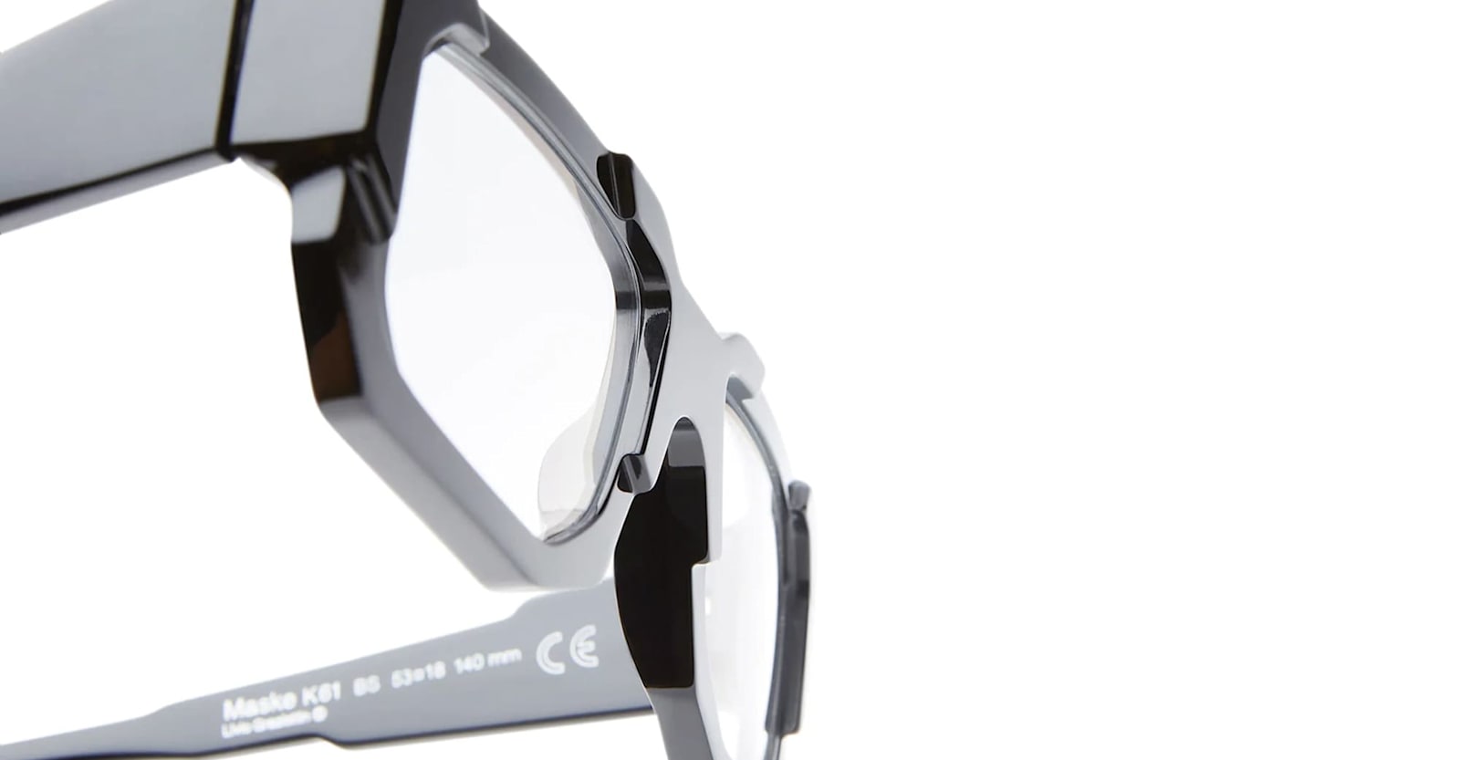 Kuboraum Mask K61 Bs - Black Shine Rx Glasses In Black