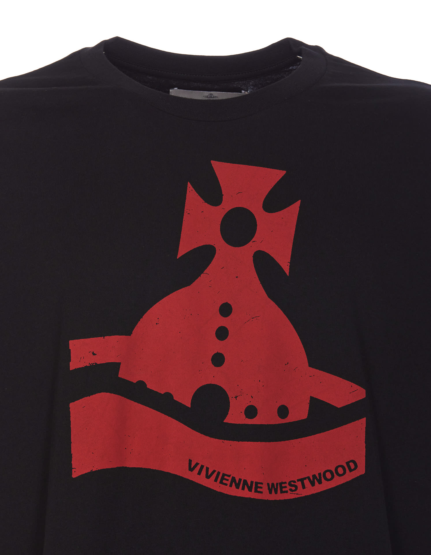 Shop Vivienne Westwood Sunken Orb Classic T-shirt In Black