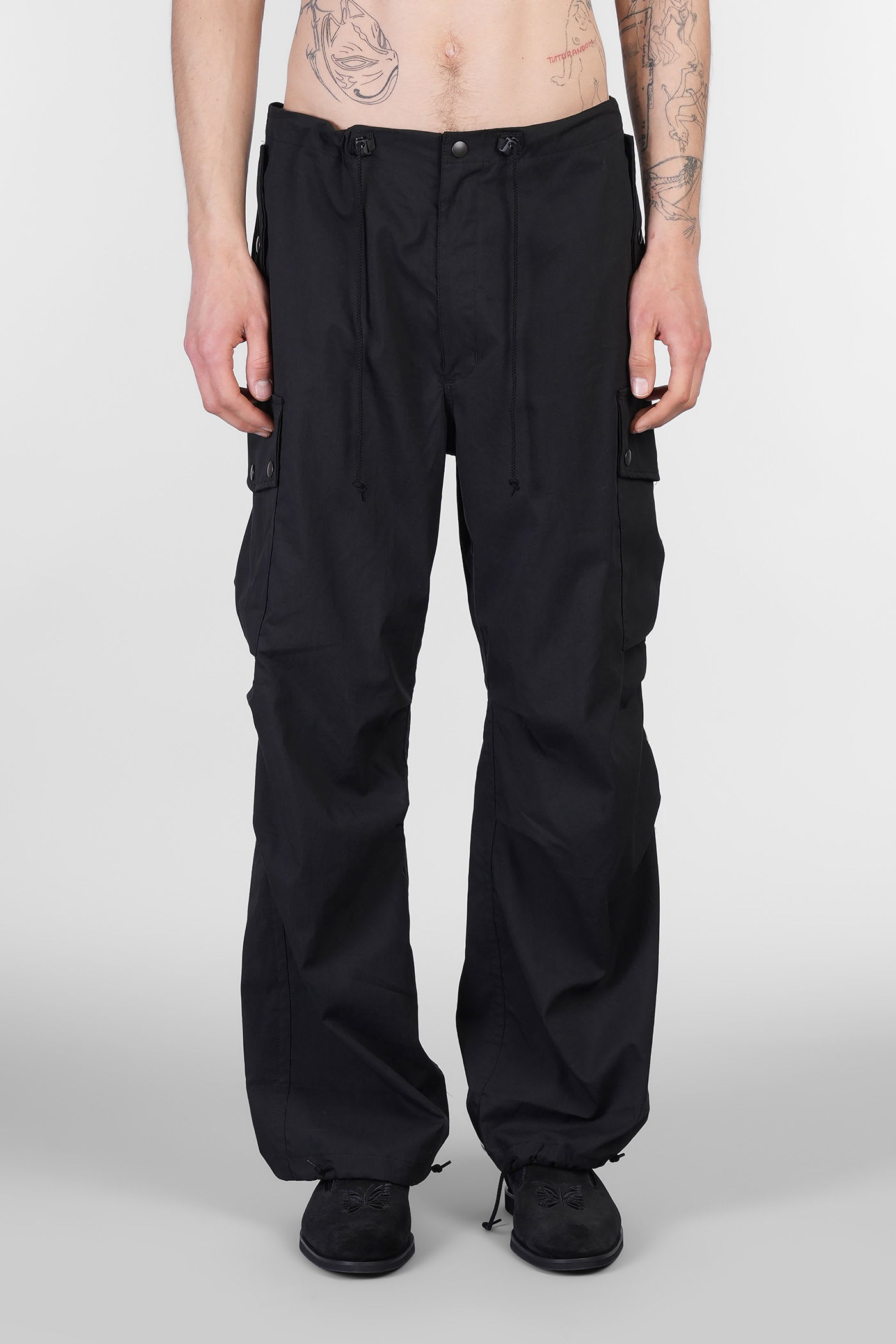 Pants In Black Cotton