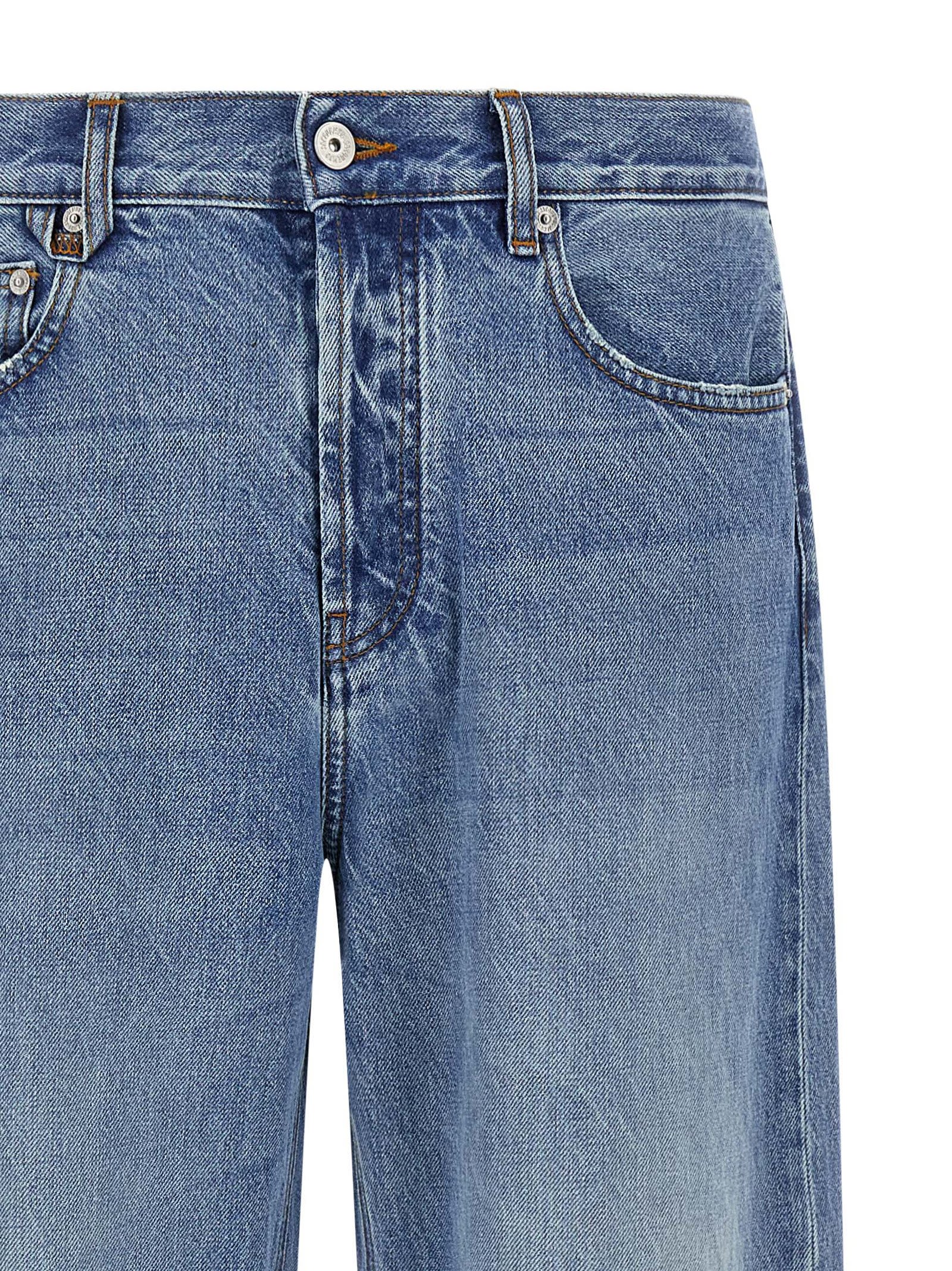 Jacquemus Straight Leg Denim Trousers In Multi