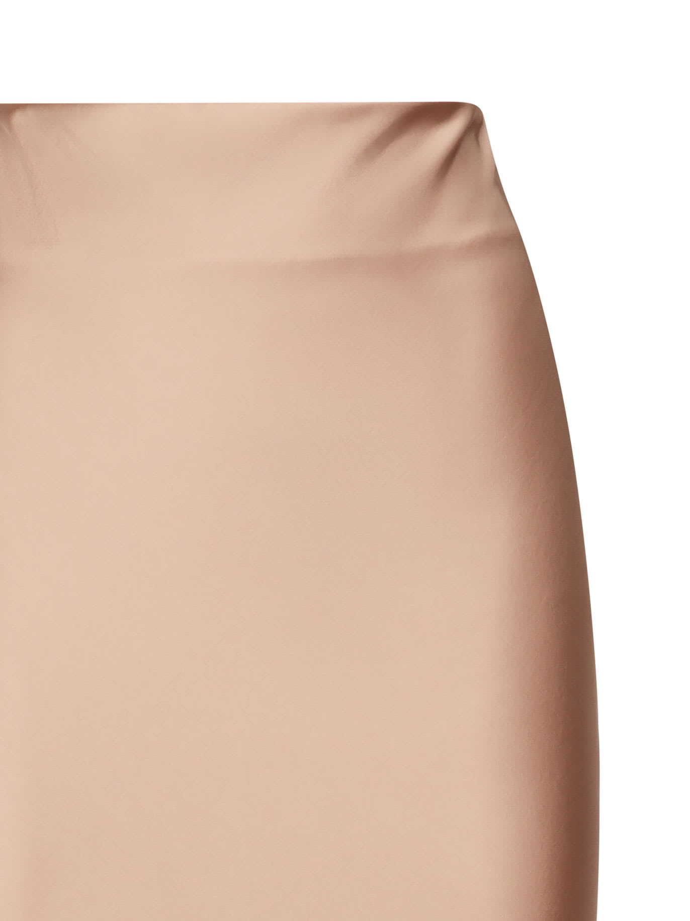 The Andamane Nemesia Bias-cut Midi Skirt In Champagne