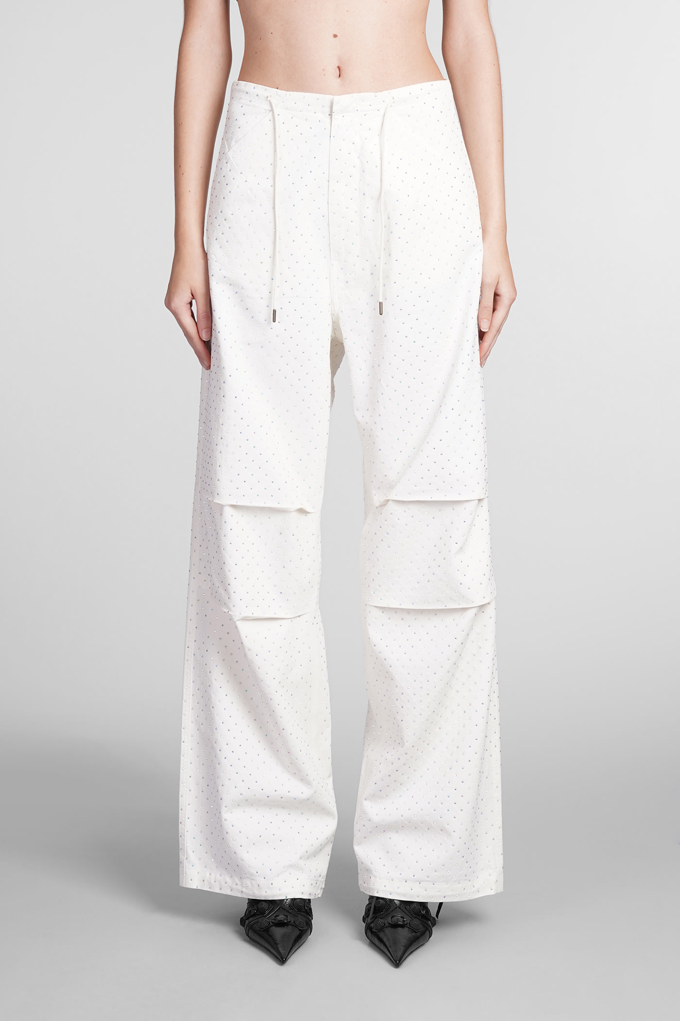 DARKPARK DAISY PANTS IN WHITE COTTON