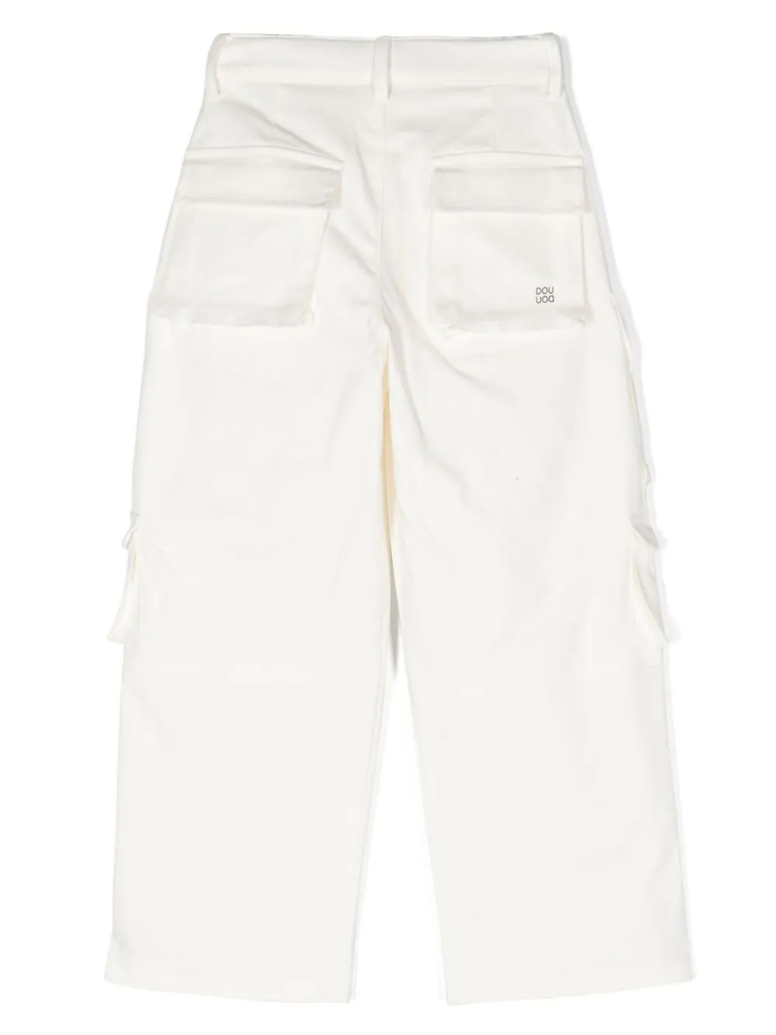 Shop Douuod Trousers White