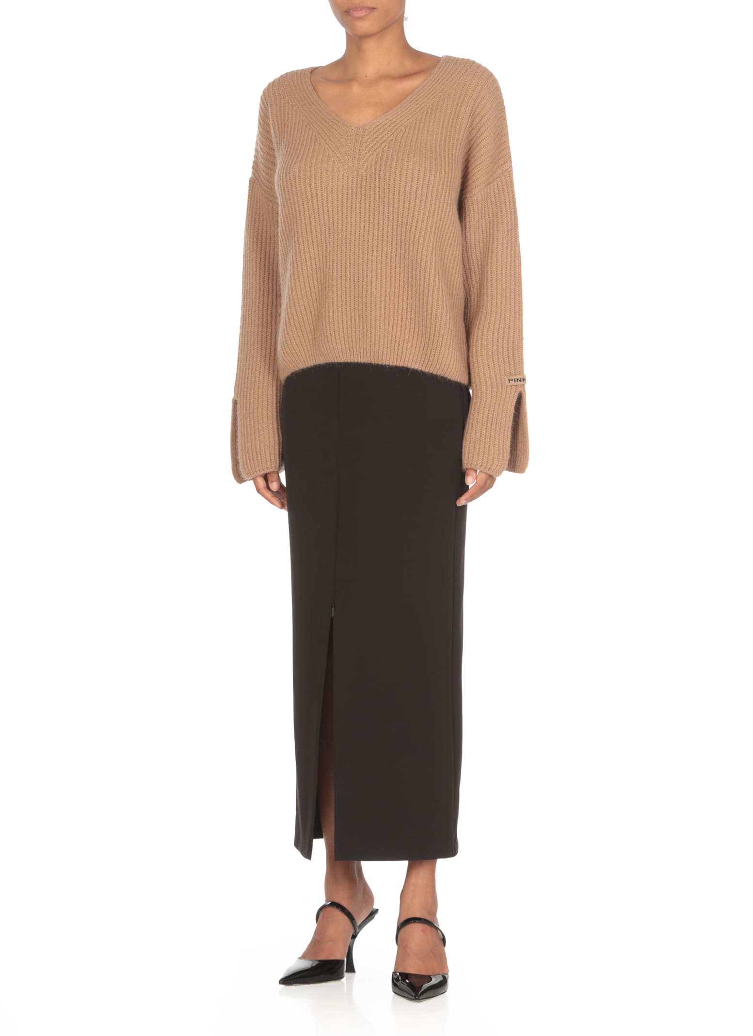 Shop Pinko Korat Sweater In Beige