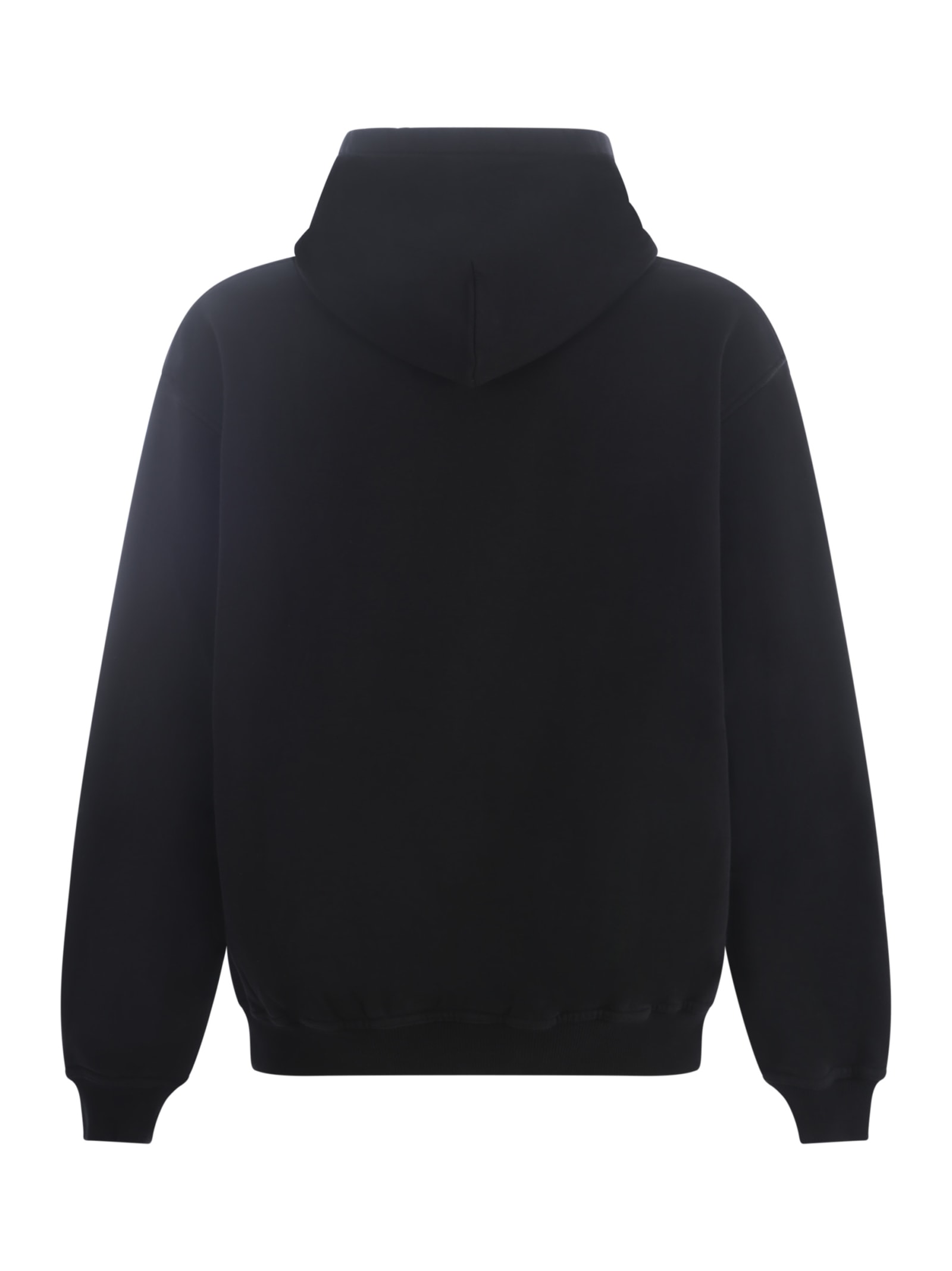 Shop Represent Hooded Sweatshirt  In Cotton In Nero