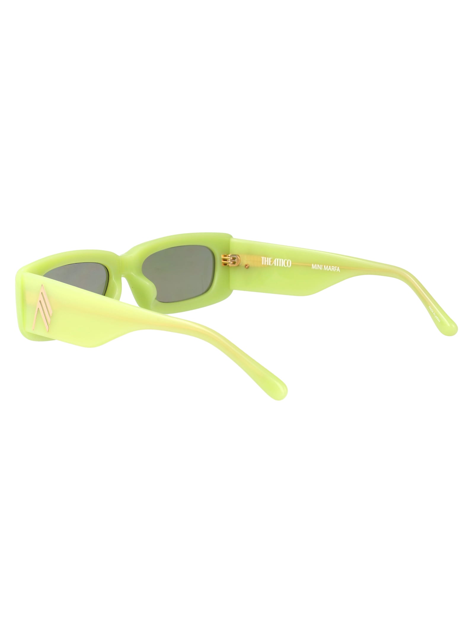 Attico Mini Marfa Sunglasses In Green