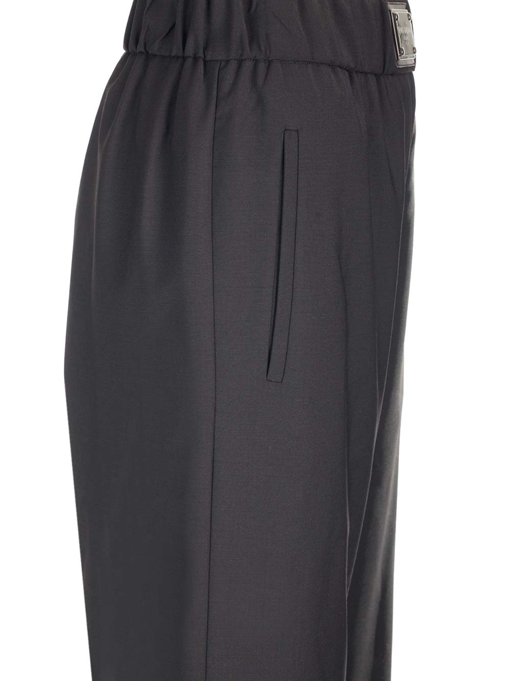Dolce & Gabbana Wool Trousers In Black