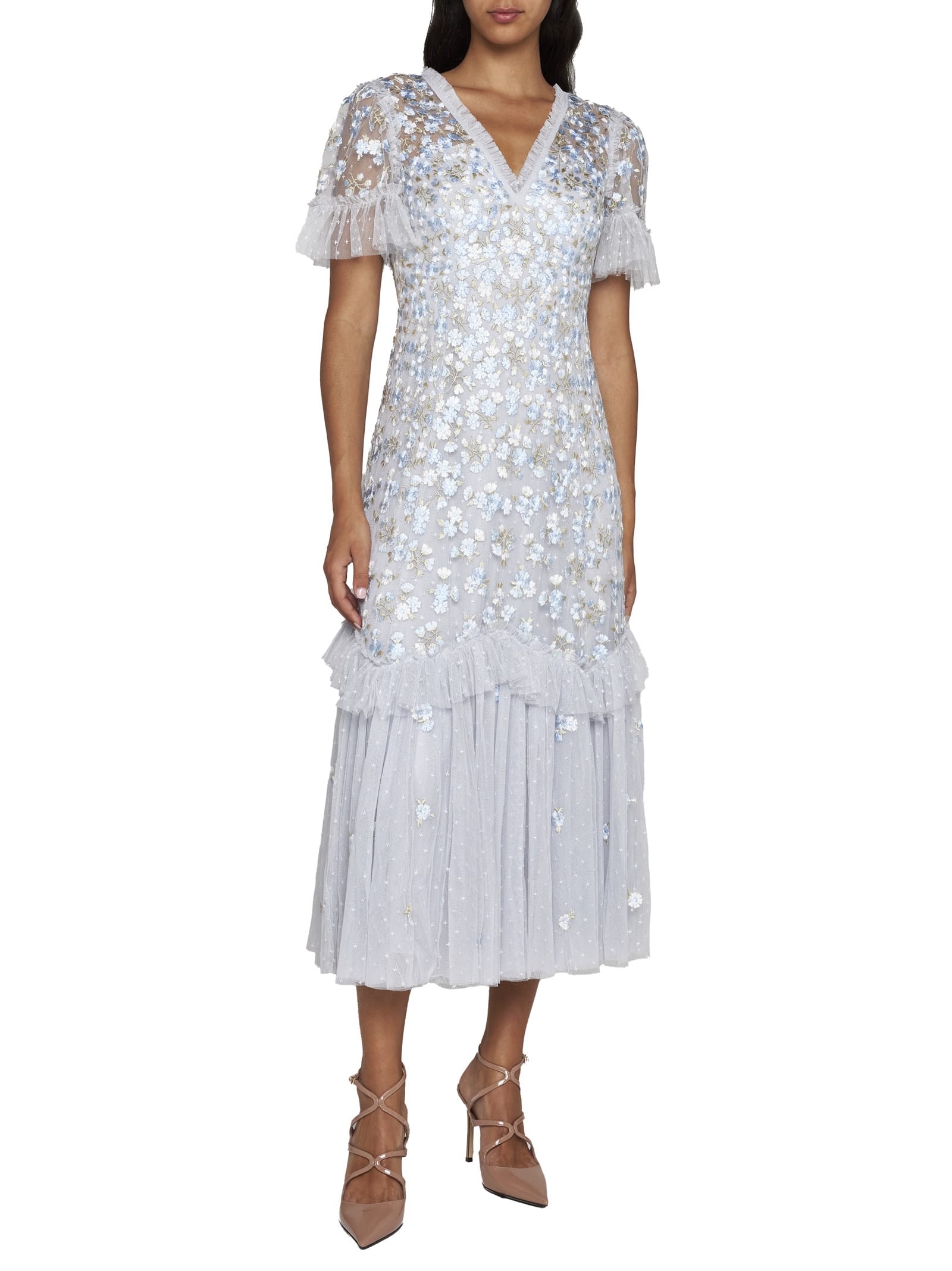 Shop Needle &amp; Thread Dress In Cornflower Blue