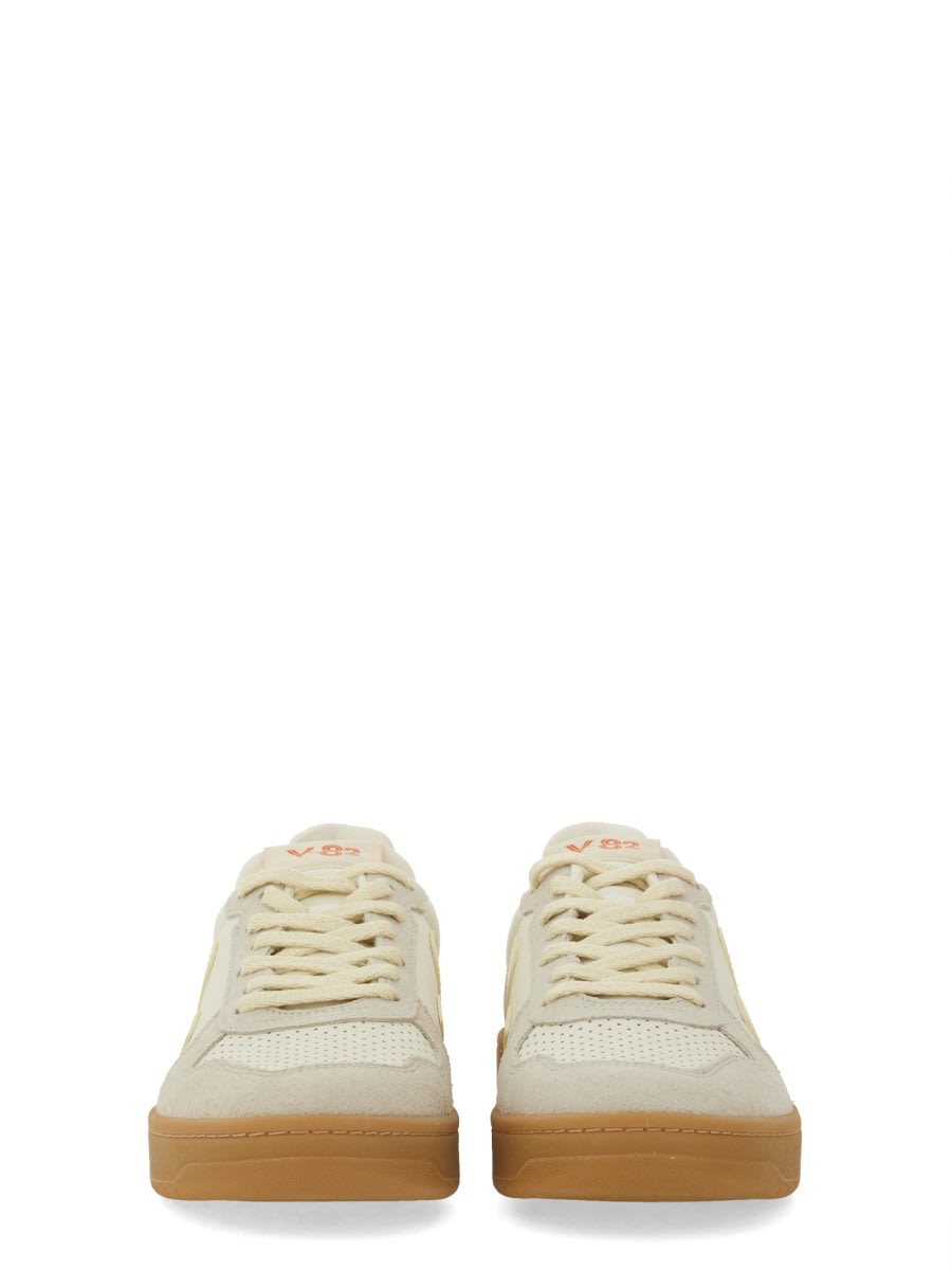 Veja V-82 Grained Leather Pure Sneakers Shoes