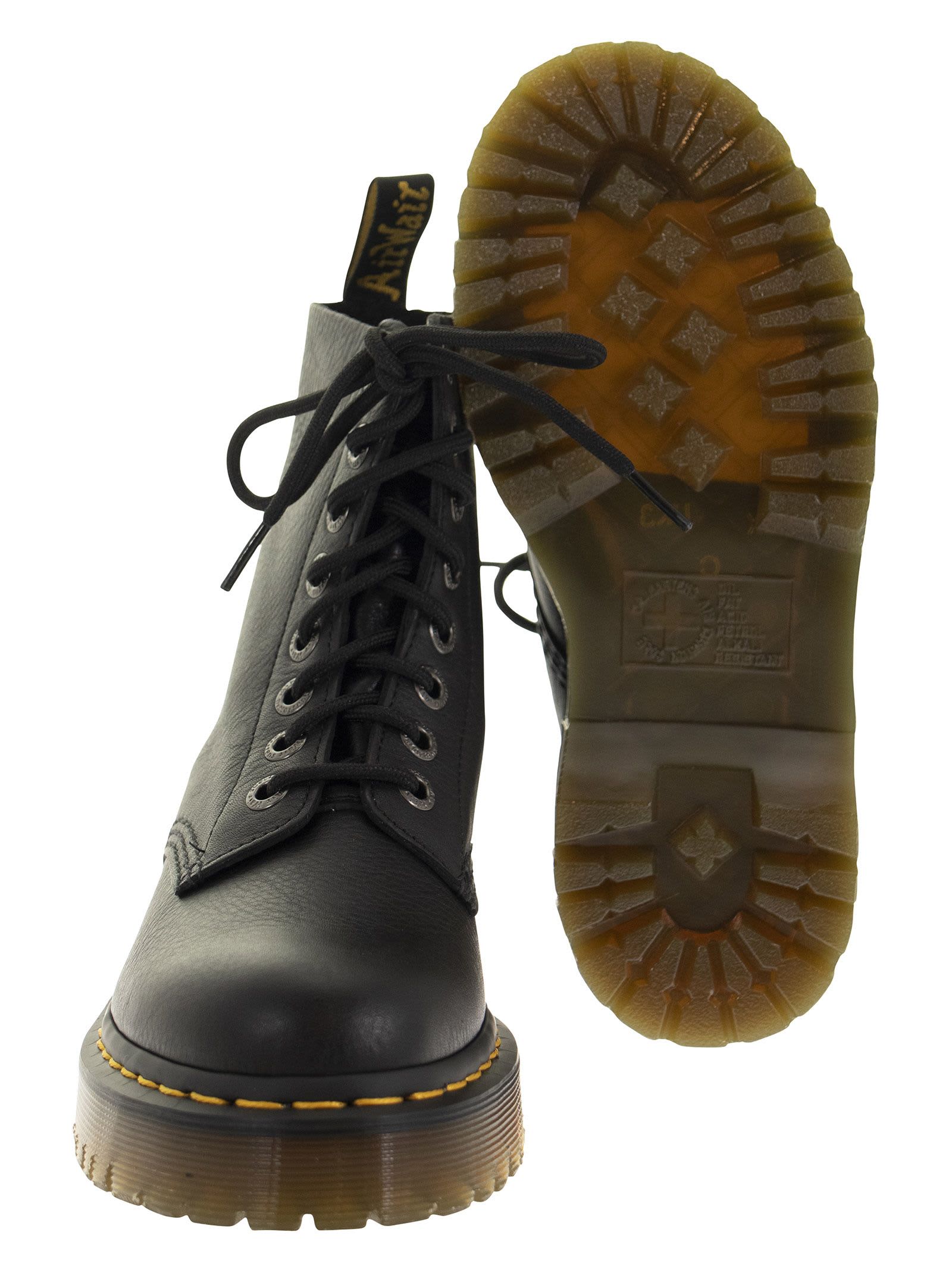 Shop Dr. Martens' 1460 Pascal - Leather Ankle Boots In Black Pisa