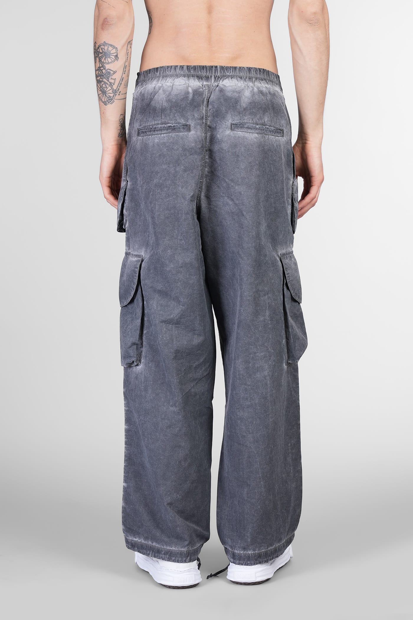 A Paper Kid Pants In Black Polyamide