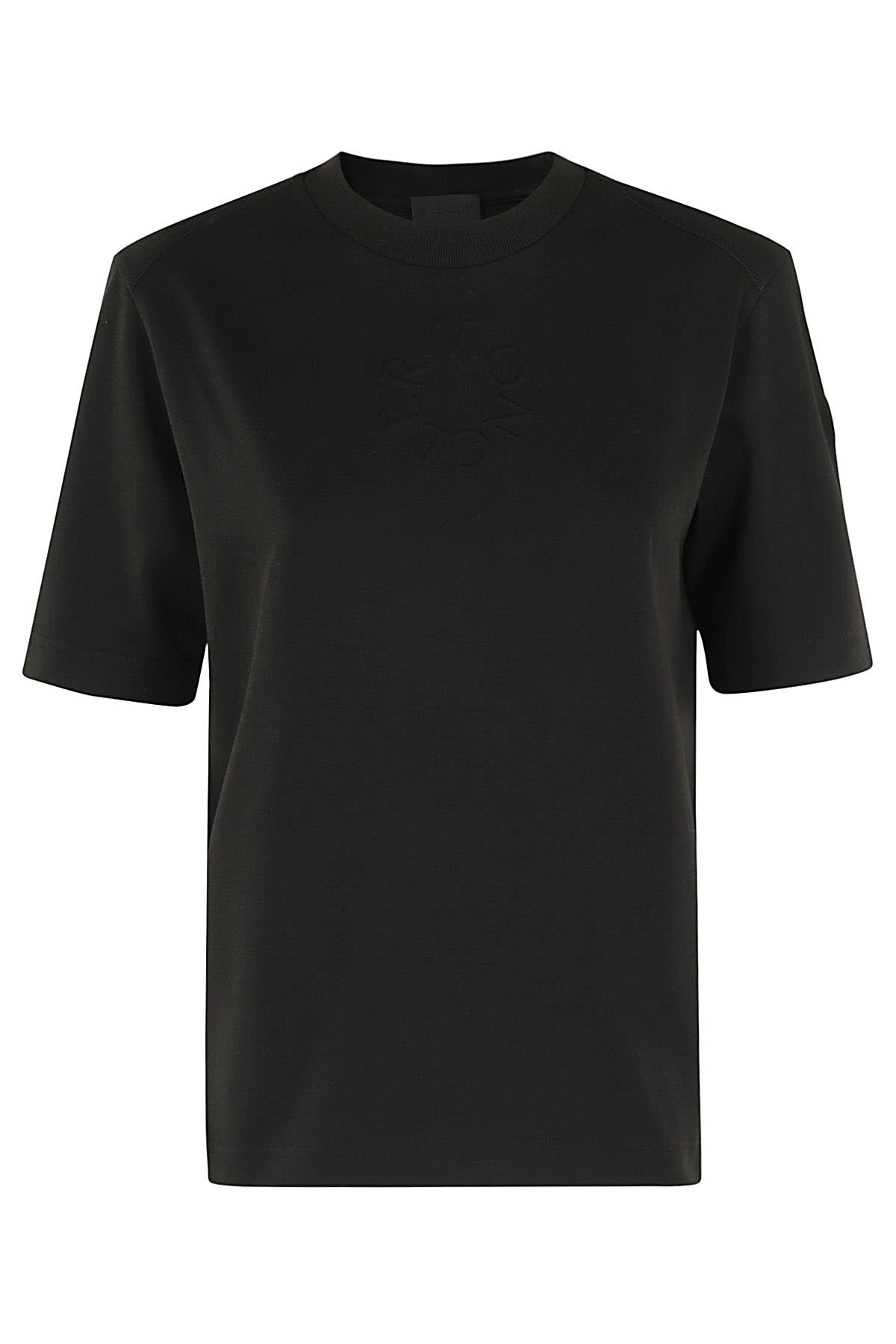 Shop Moncler Ss Tshirt In Nero
