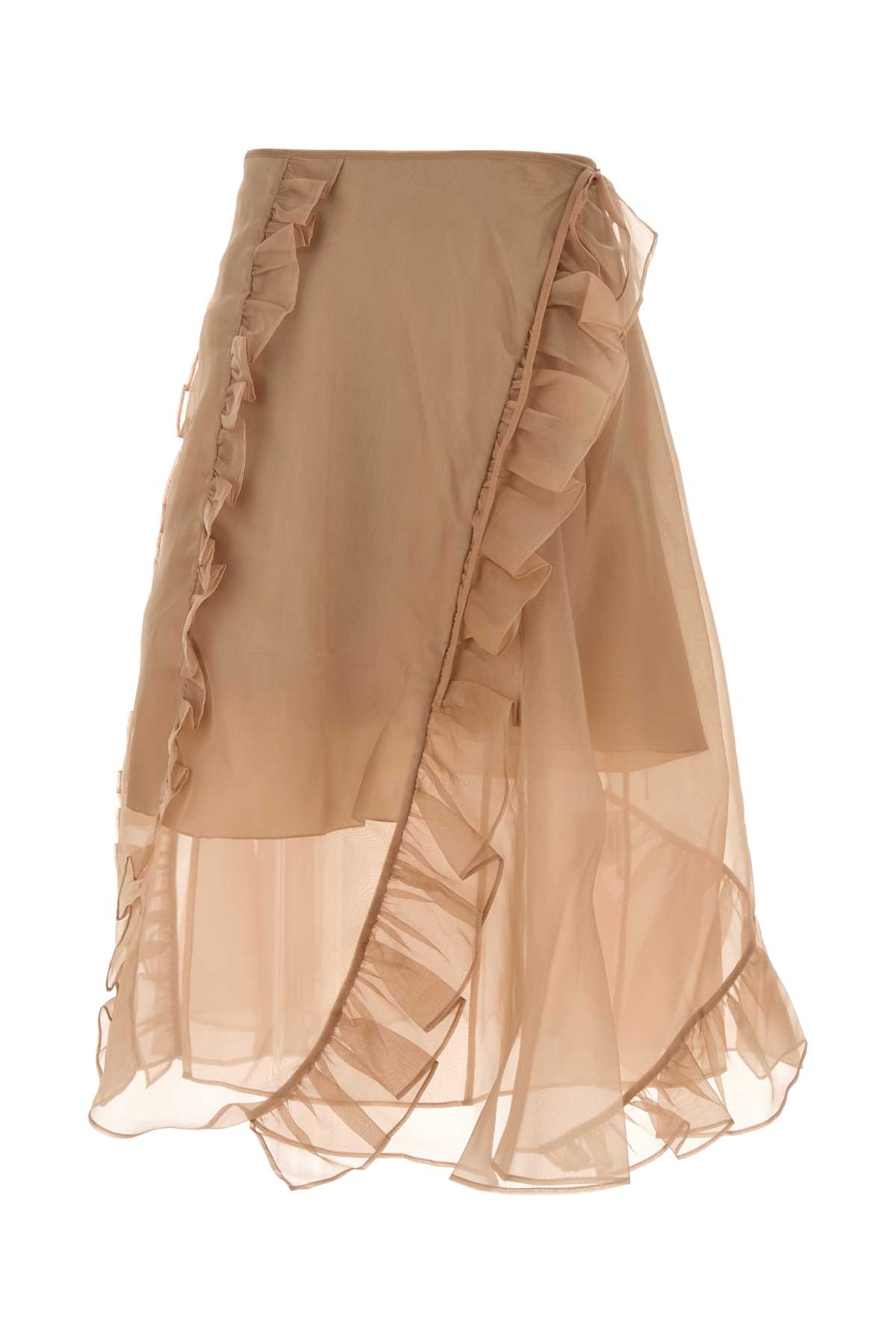 Antiqued Pink Organza Skirt