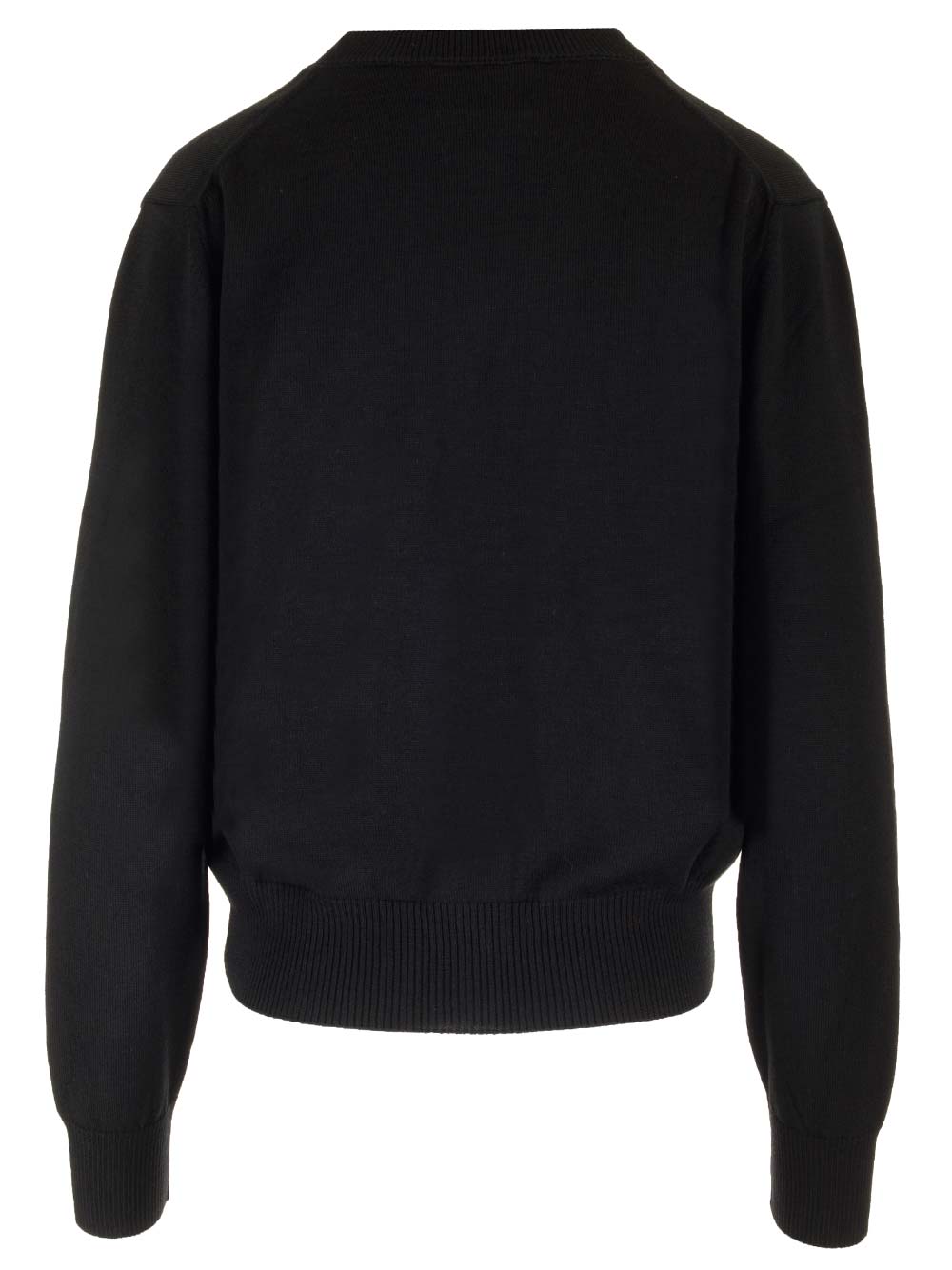 Shop Ami Alexandre Mattiussi V-neck Cardigan In Black