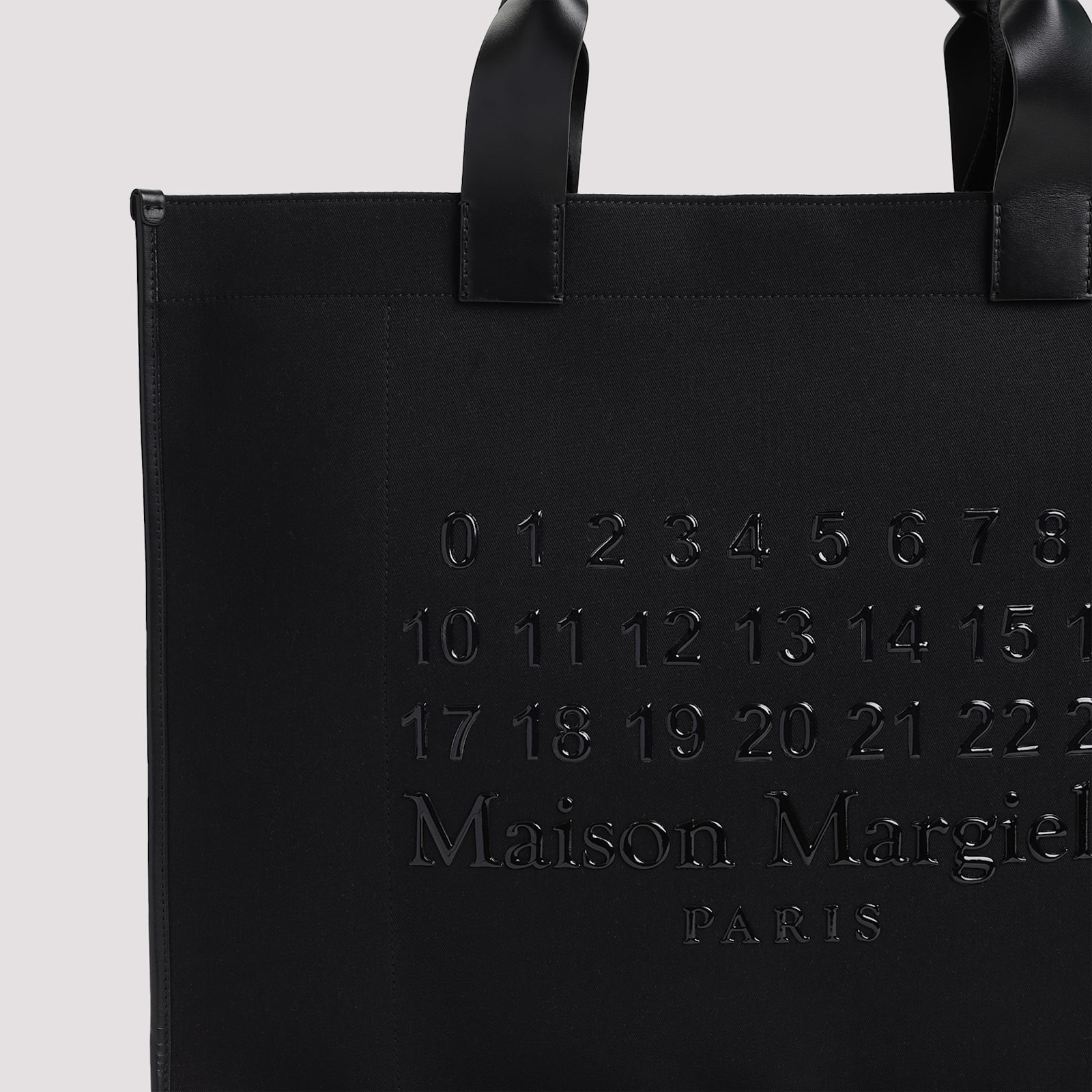 Maison Margiela Cabas Large Shopping Bag In Black Black