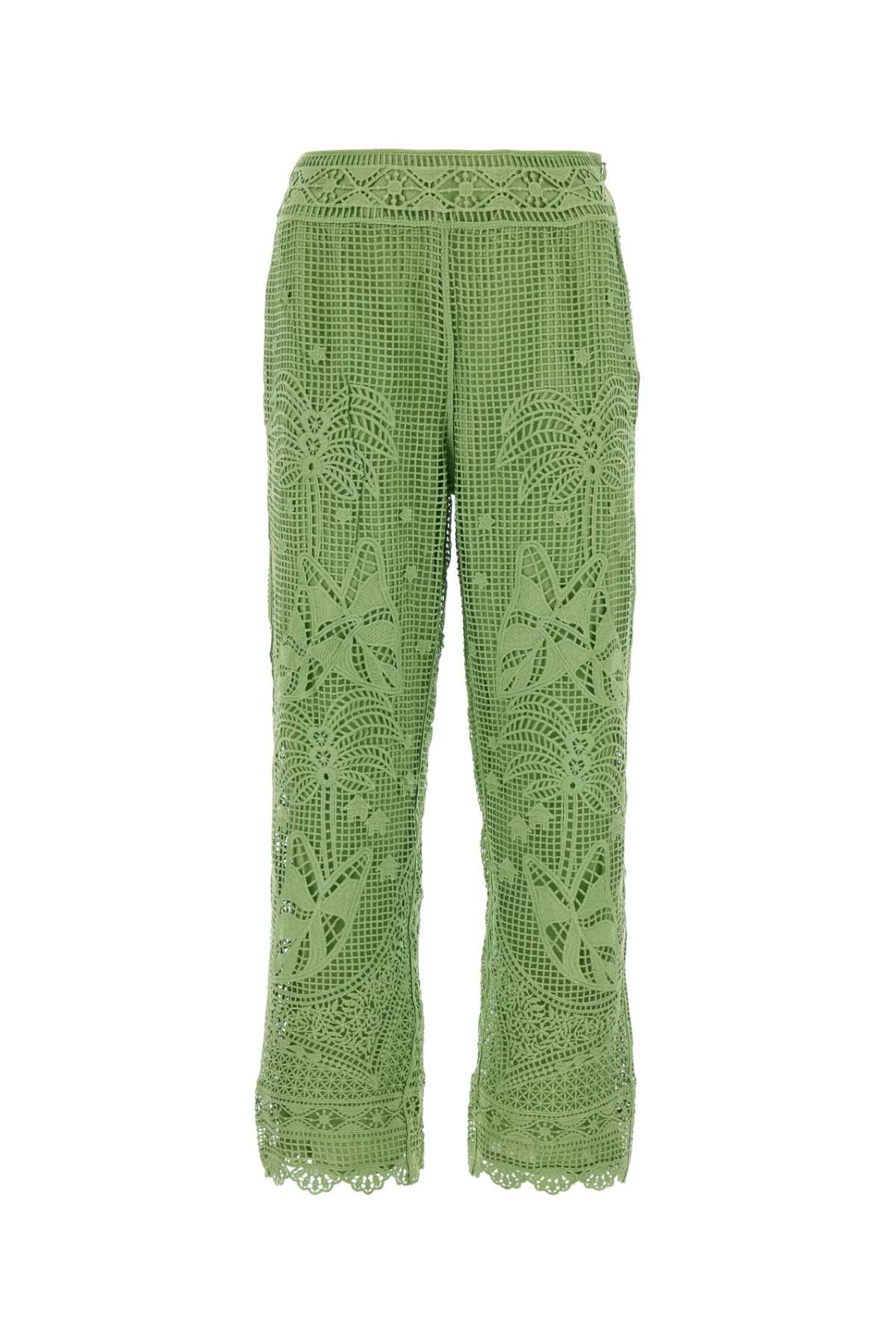 Green Guipure Pant