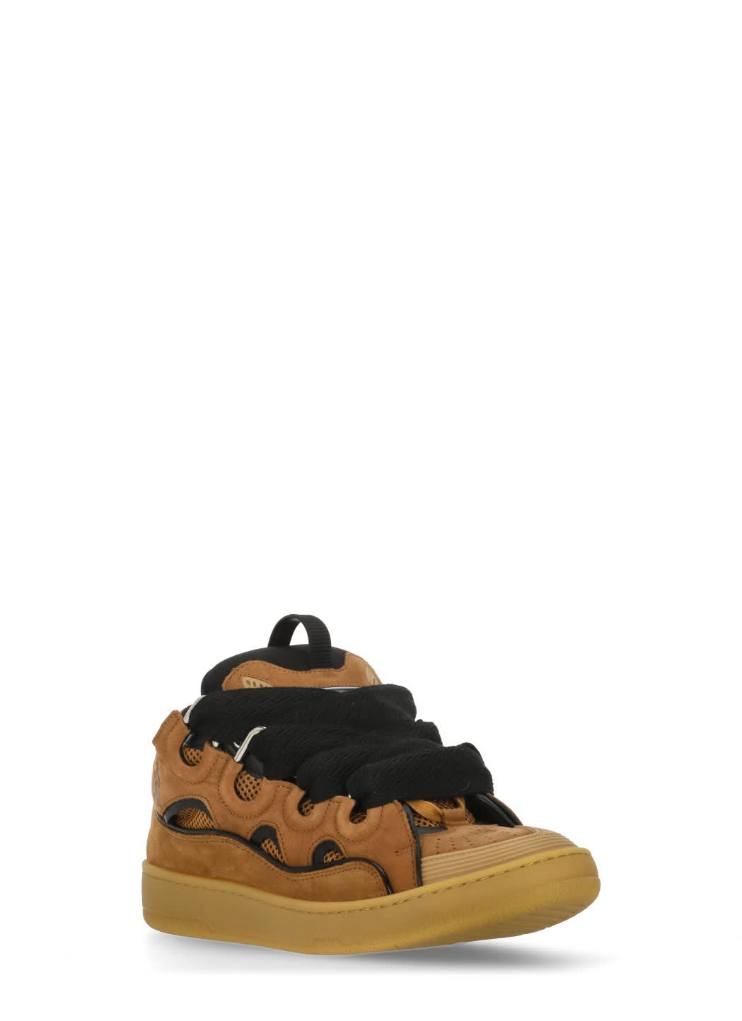 Lanvin Curb Sneakers In Brown