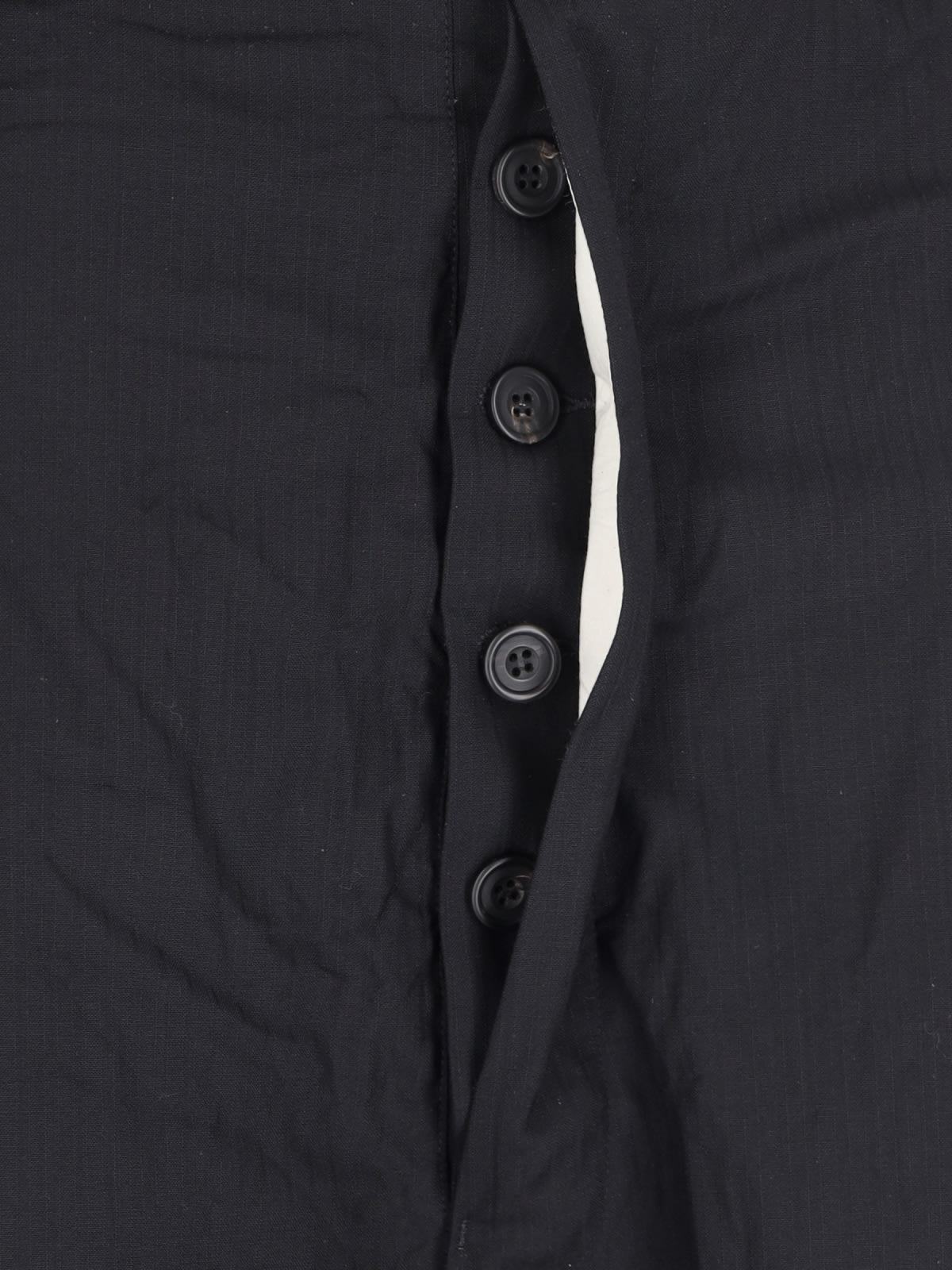 Shop Paul Harnden Belted Pinstripes Pants In Black