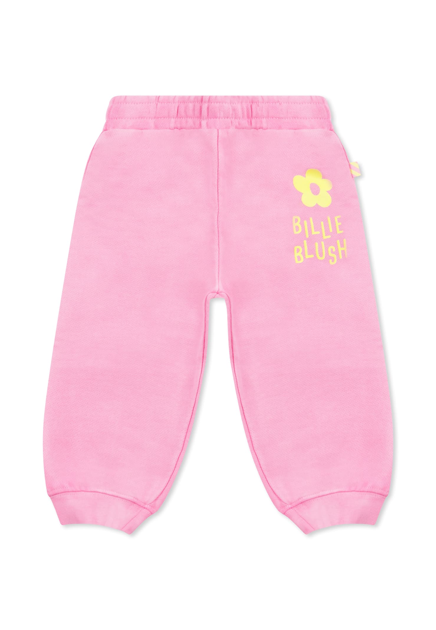 Billieblush Pink Trousers For Baby Girl With Logo In Pink