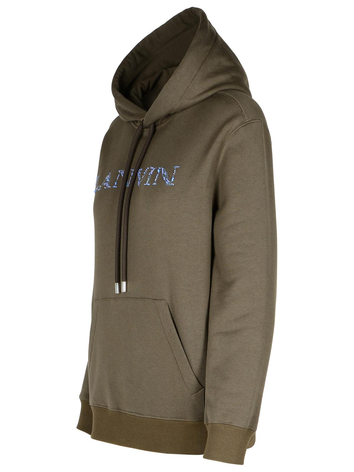 Shop Lanvin Brown Cotton Hoodie