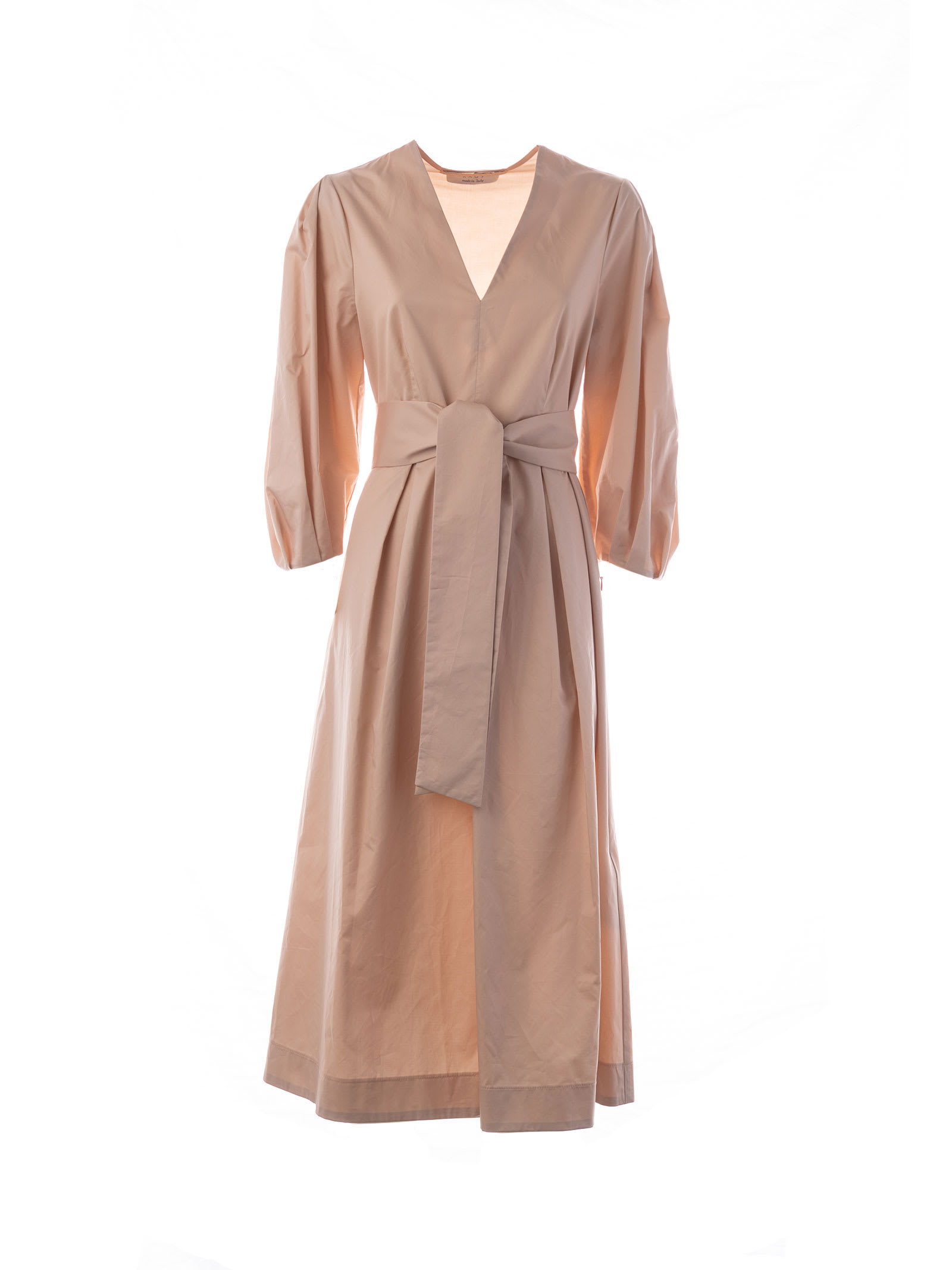 Kaos Long 3/4 Sleeve Dress With Belt