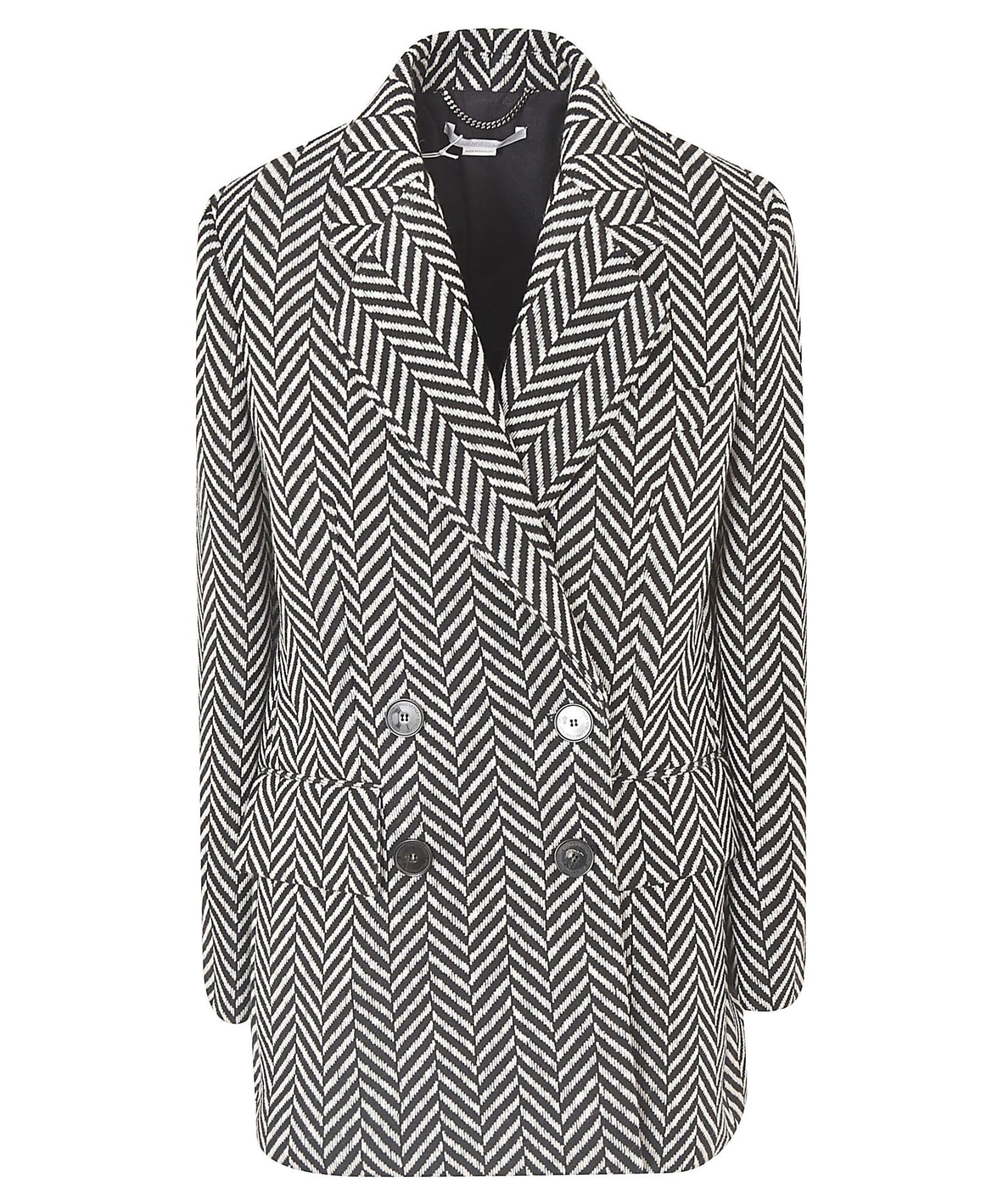Photo of  Stella McCartney Patterned Double-breasted Blazer- shop Stella McCartney jackets online sales