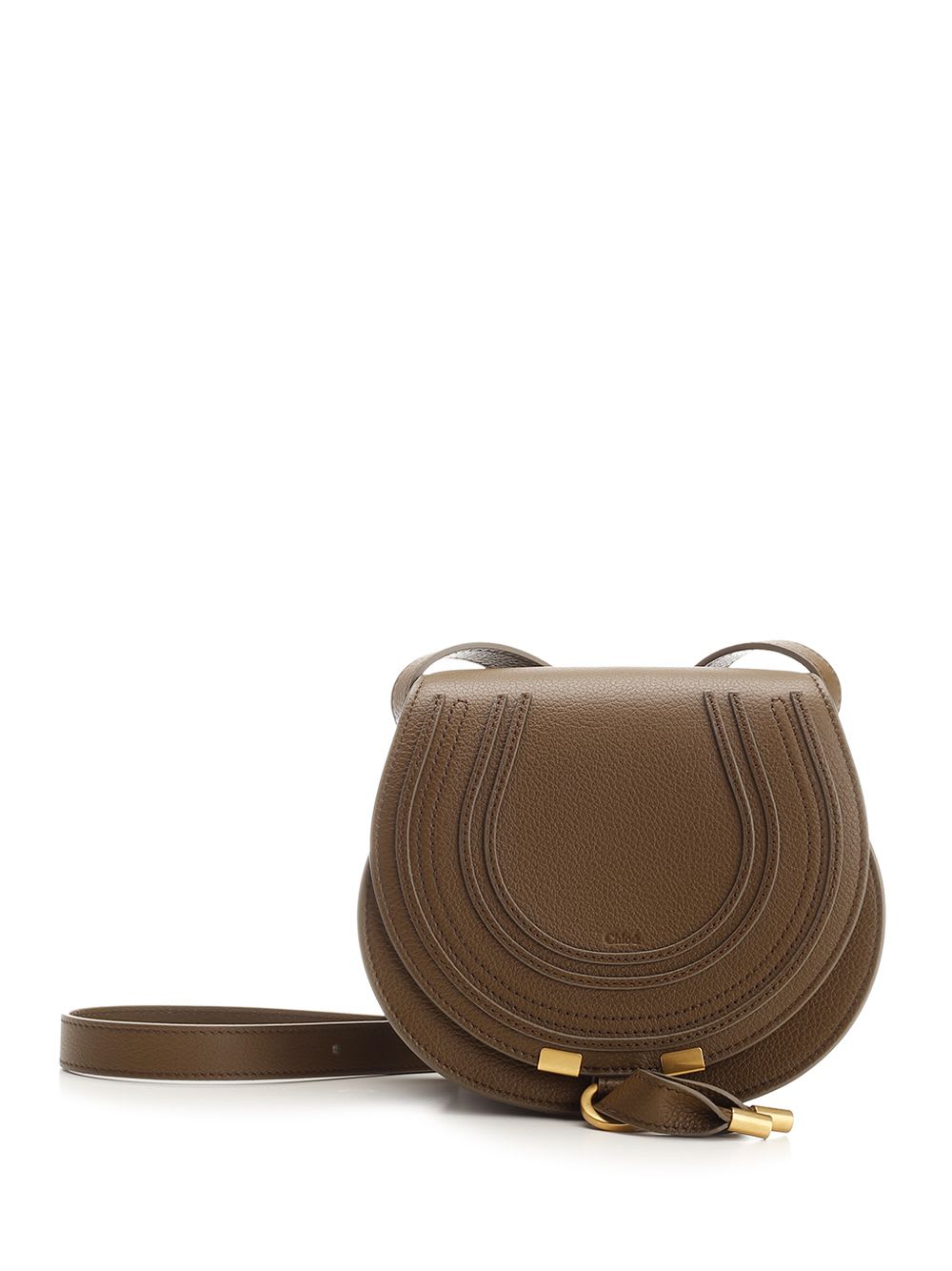 Shop Chloé Marcie Shoulder Bag In Green