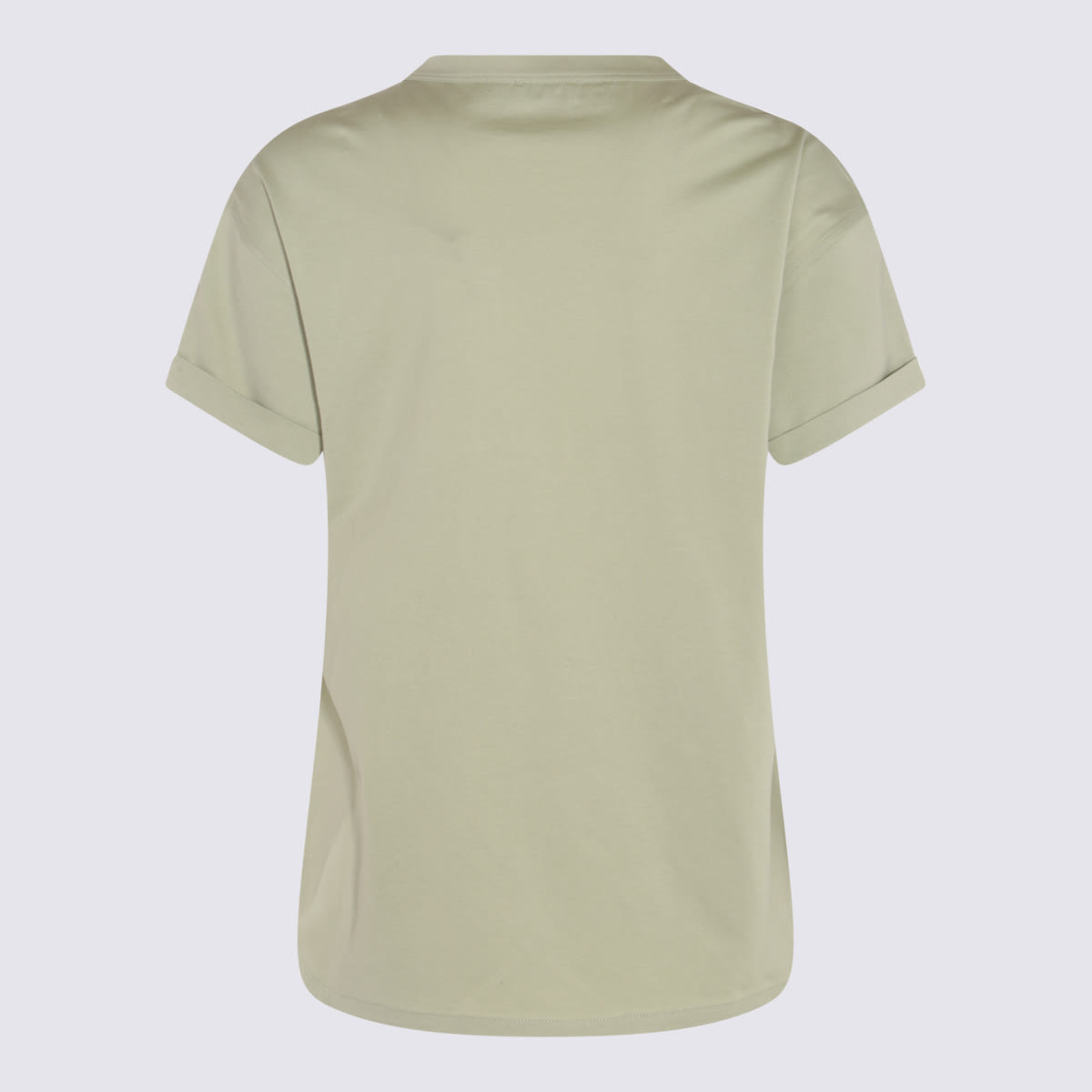 Shop Brunello Cucinelli Green Cotton T-shirt
