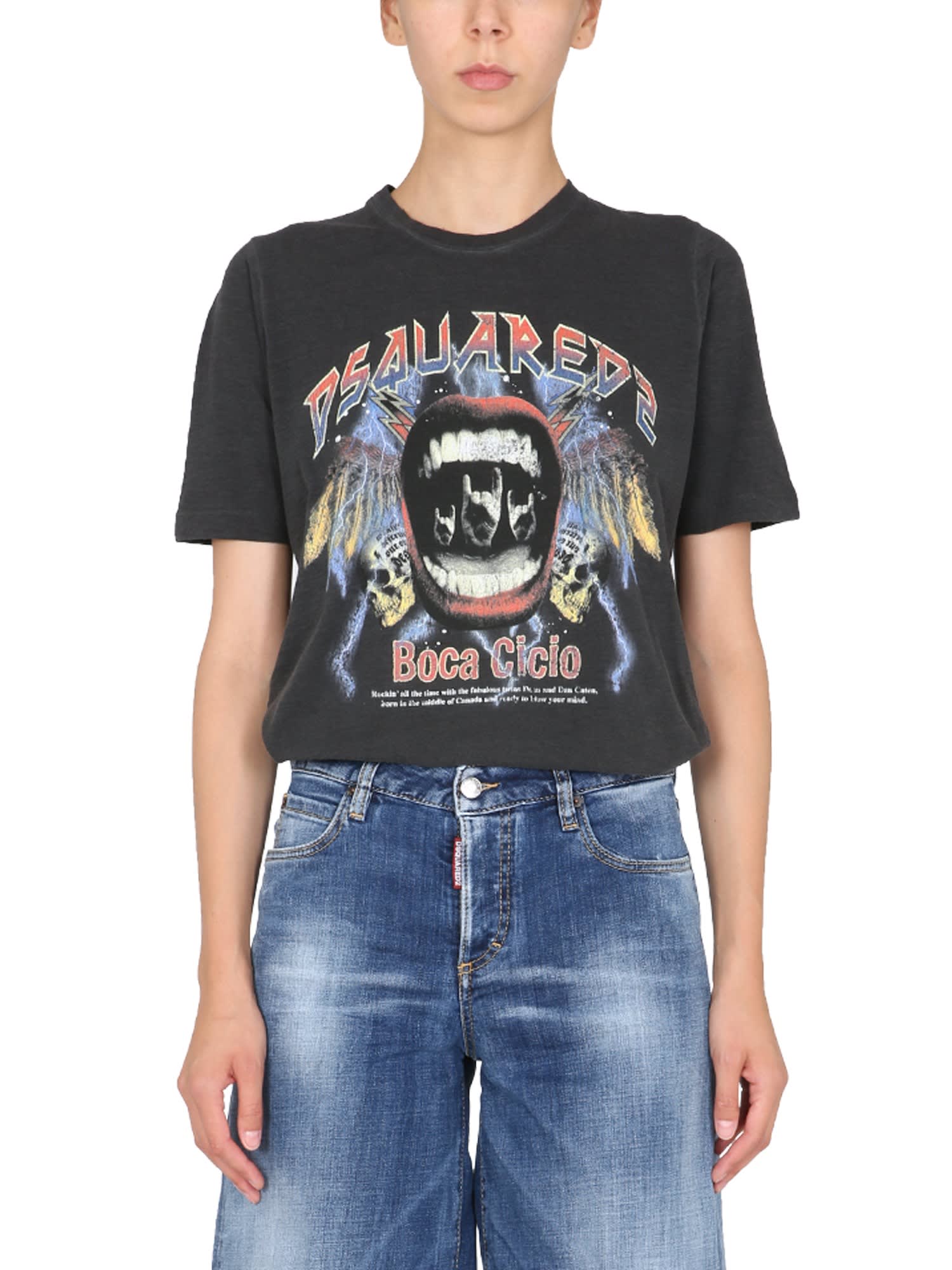 Dsquared2 Printed Renny Fit T-shirt With