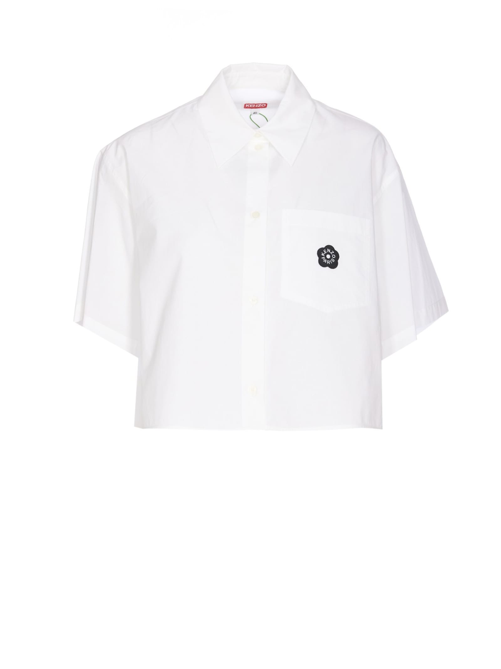 Shop Kenzo Boke 2.0 Short Shirt In White