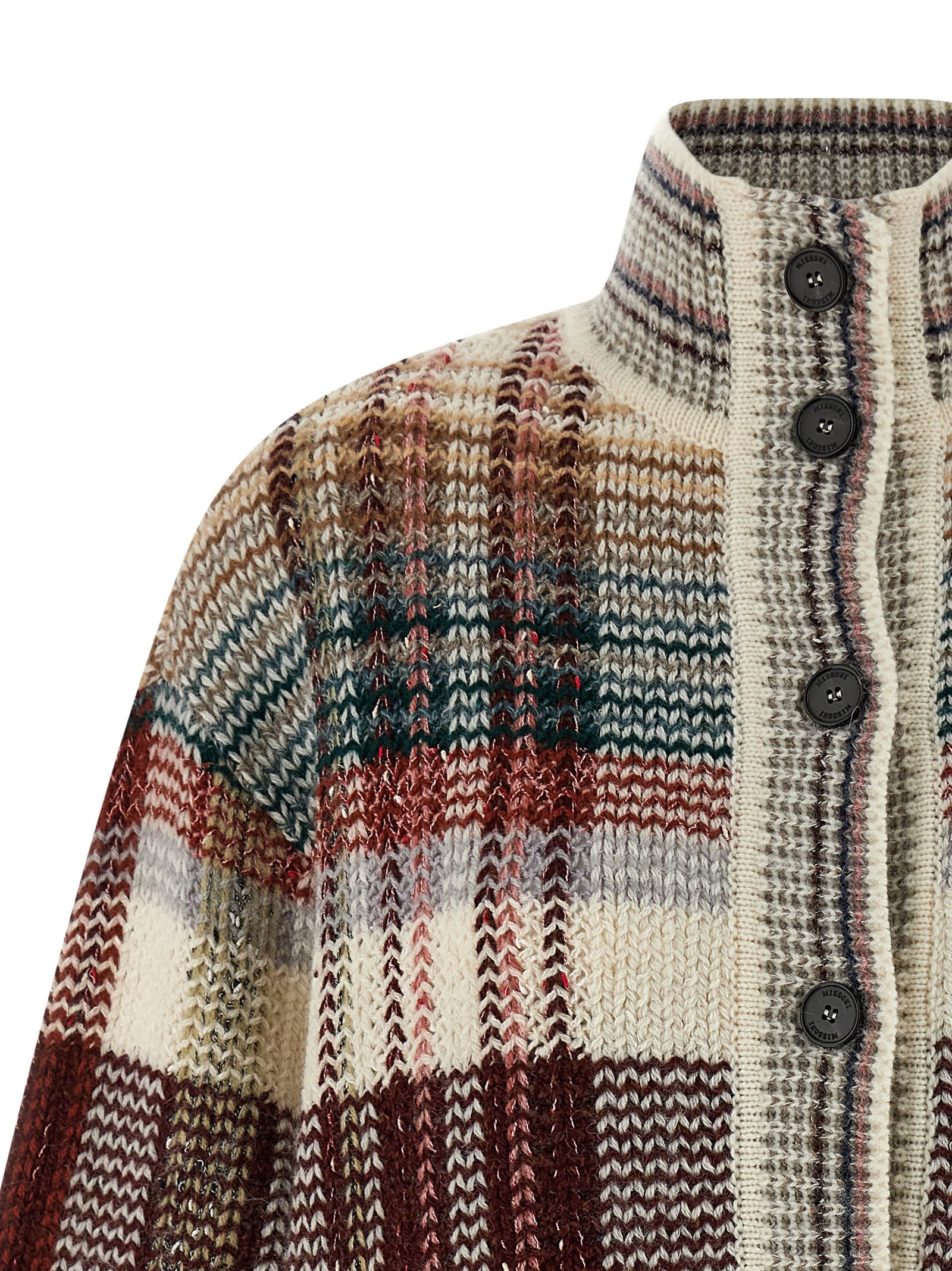 Missoni Wool Cardigan In Multi