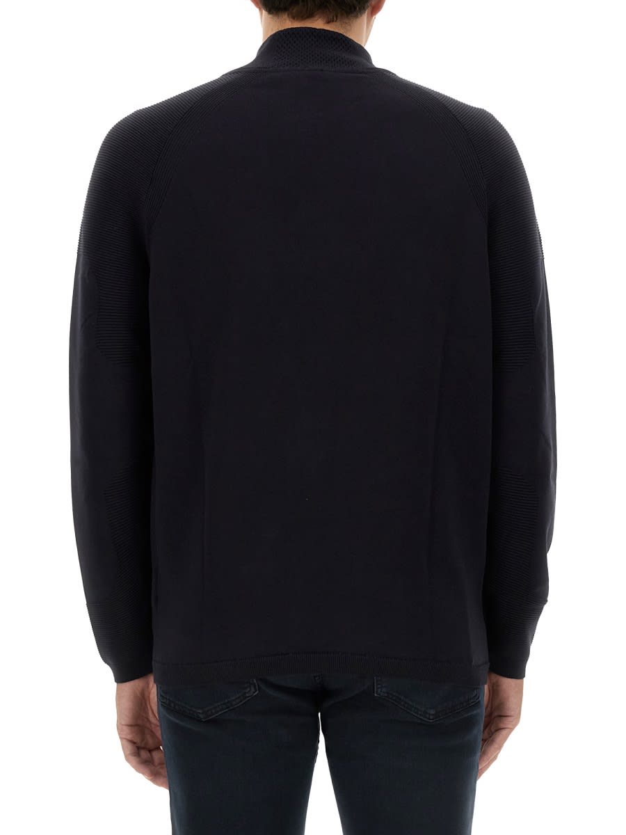 Hugo Boss Boss Sweatshirt With Logo In Blue