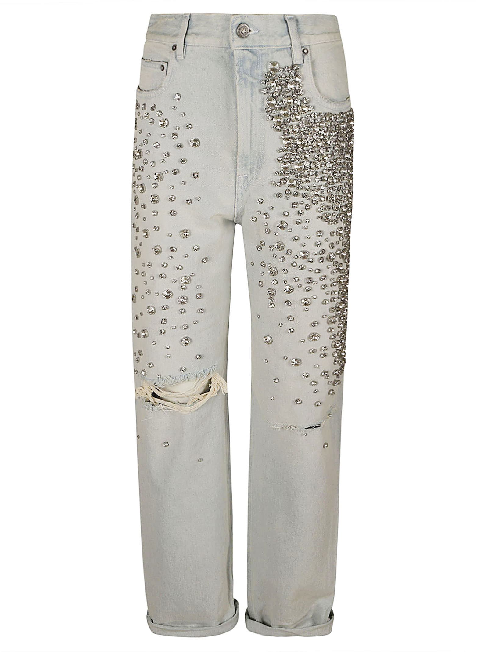 GOLDEN GOOSE KIM LONG LEG TROUSERS 