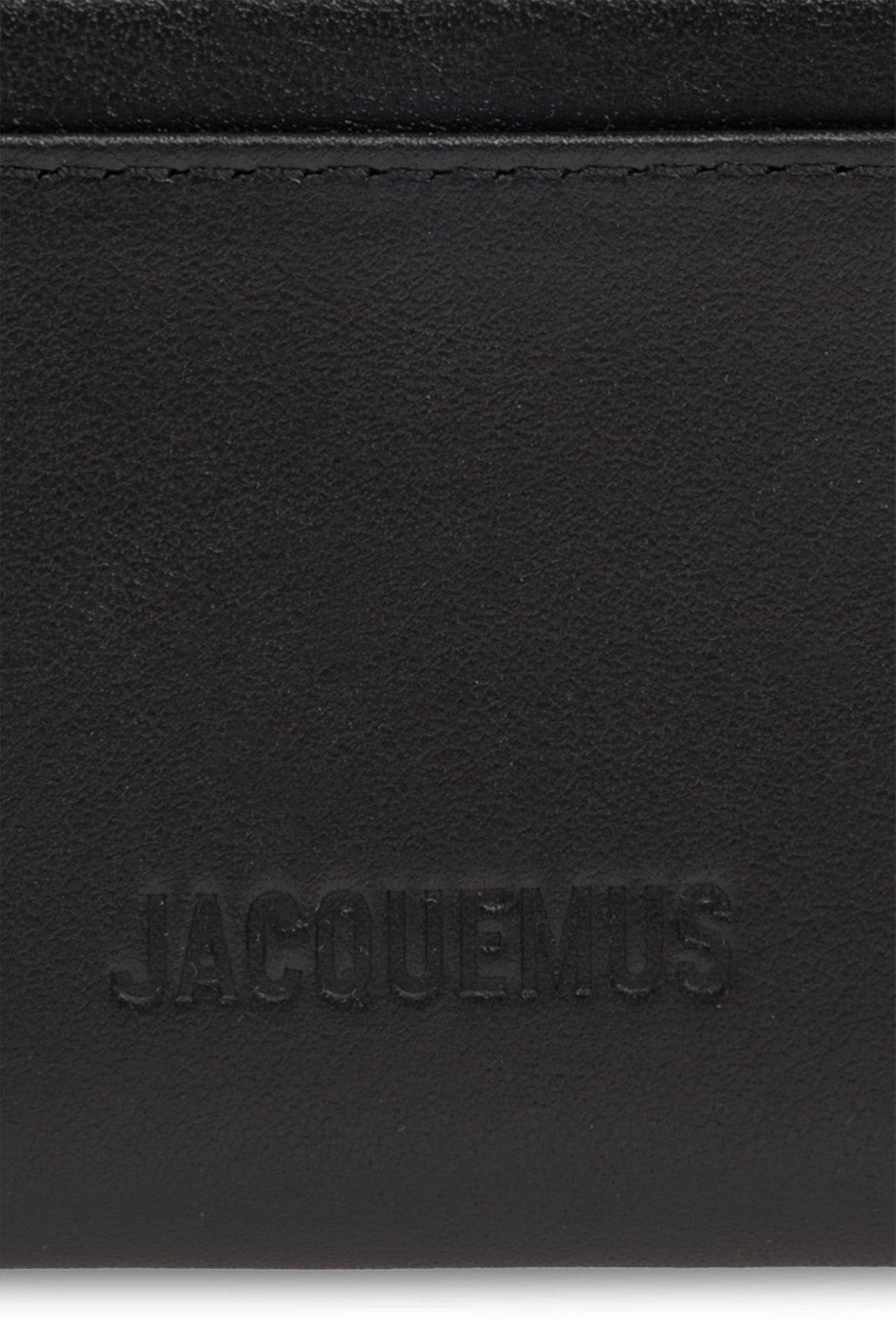 Shop Jacquemus Le Porte-cartes Tourni Knotted Card Holder In Black
