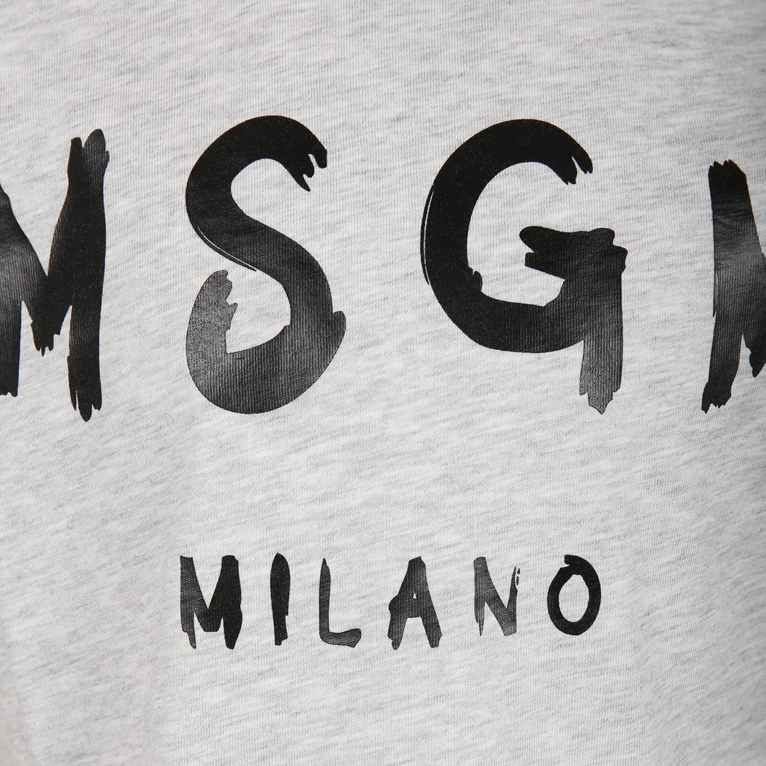 Shop Msgm Grey T-shirt For Kids With Logo In Grigio Chiaro