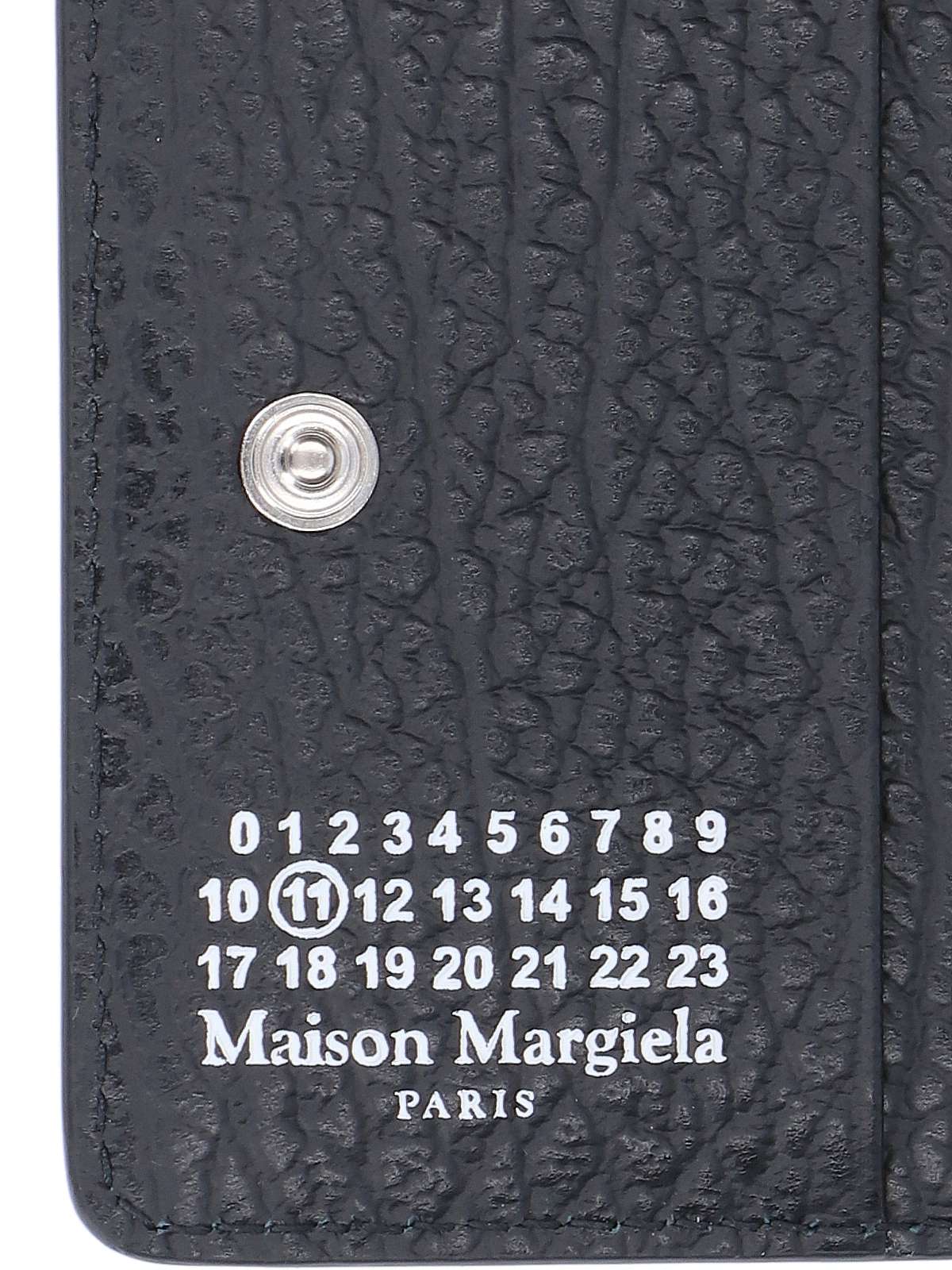 Maison Margiela Leather Cardholder In Black