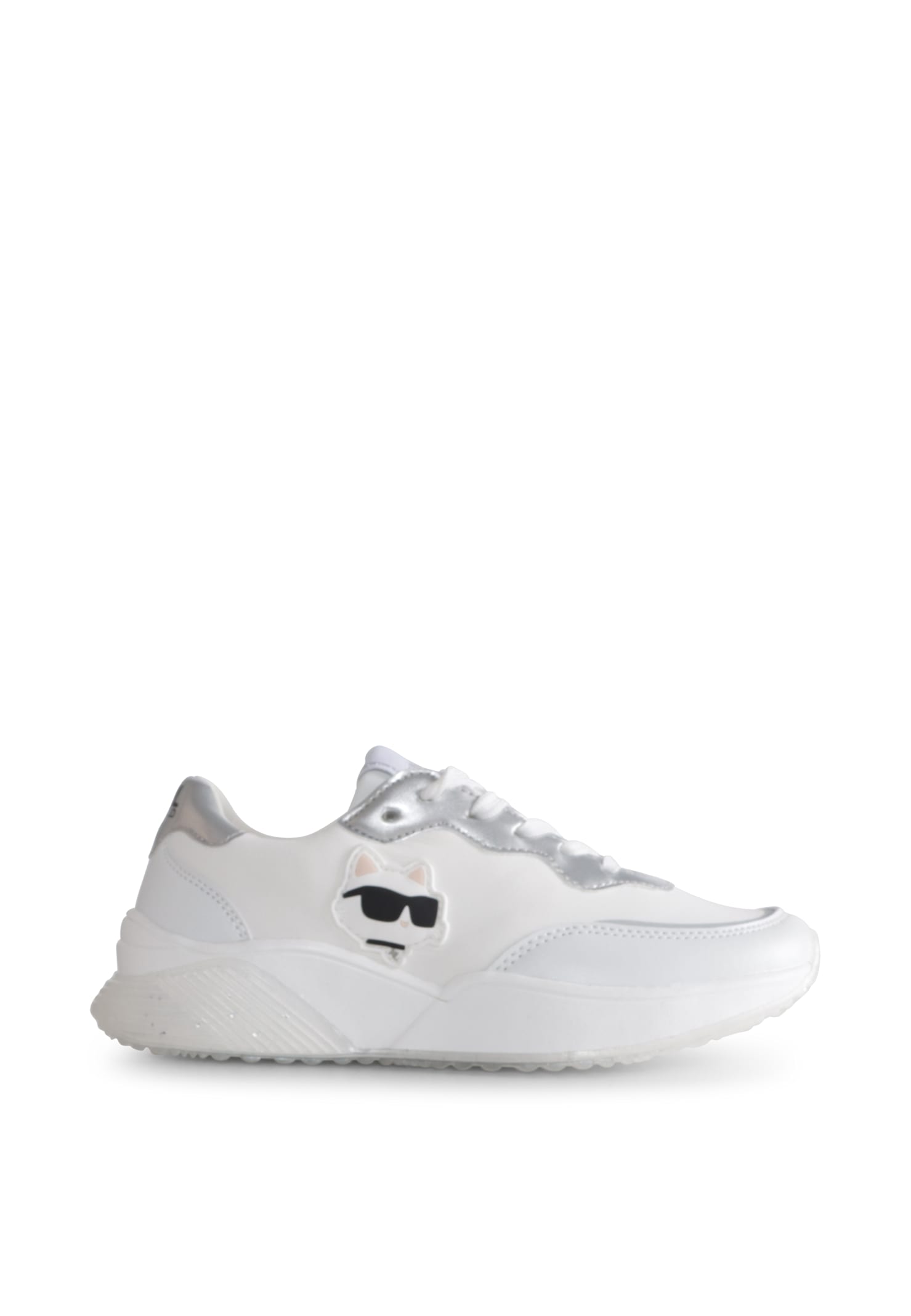 Karl Lagerfeld Logo-print Sneakers In White