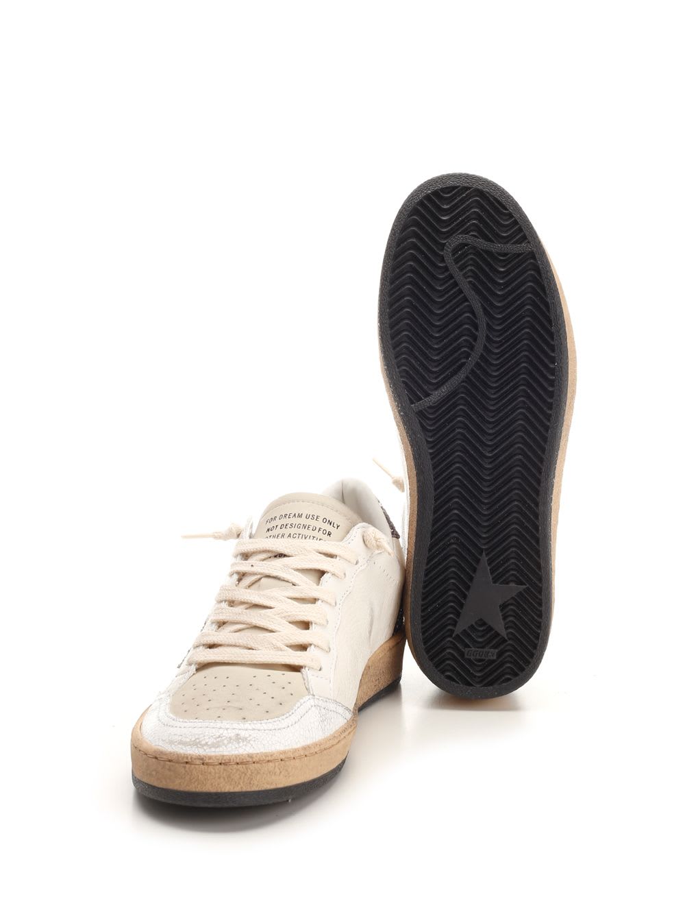 Shop Golden Goose Ball Star Sneakers In Grey