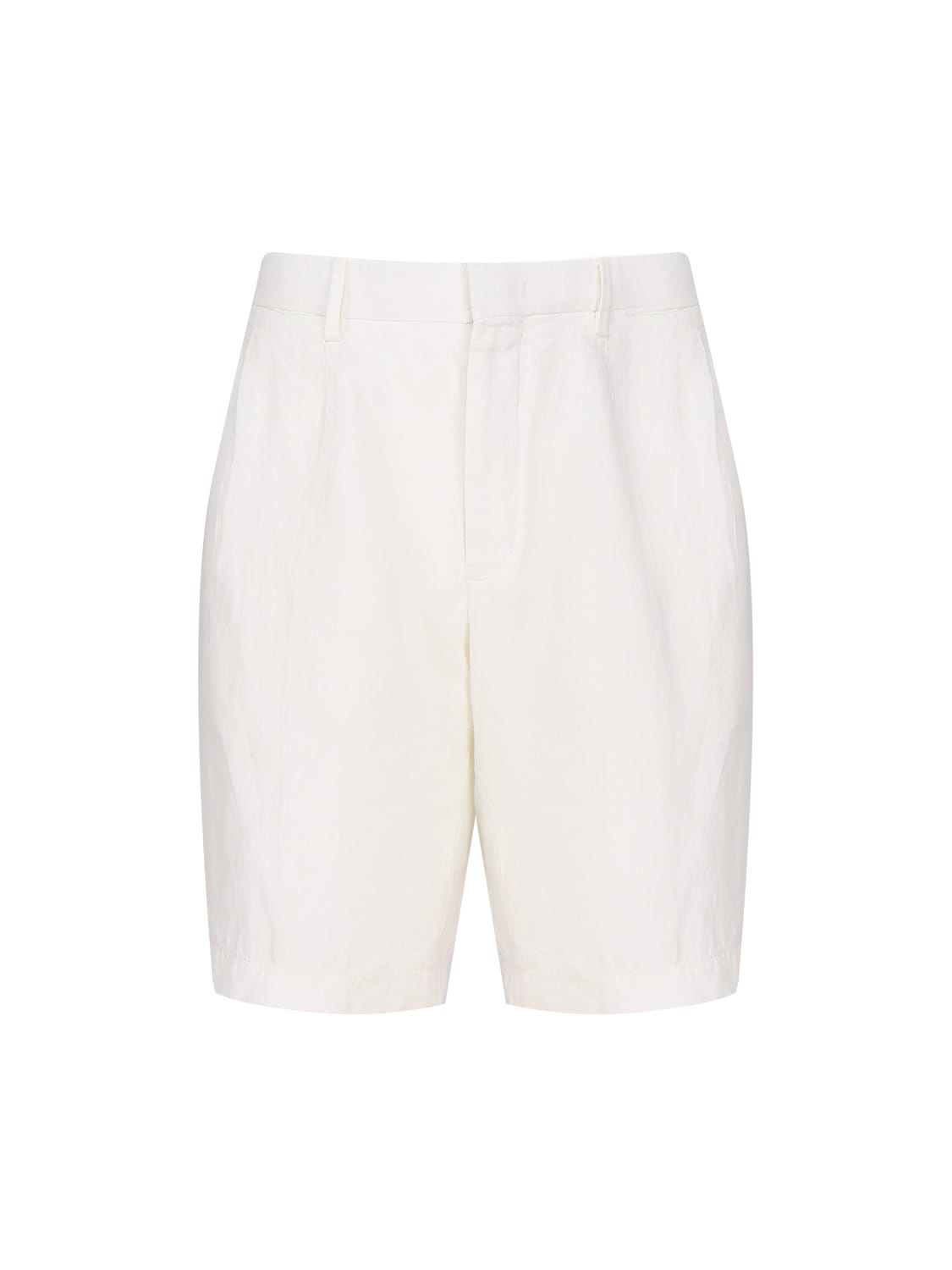 Ermenegildo Zegna Linen Shorts In White