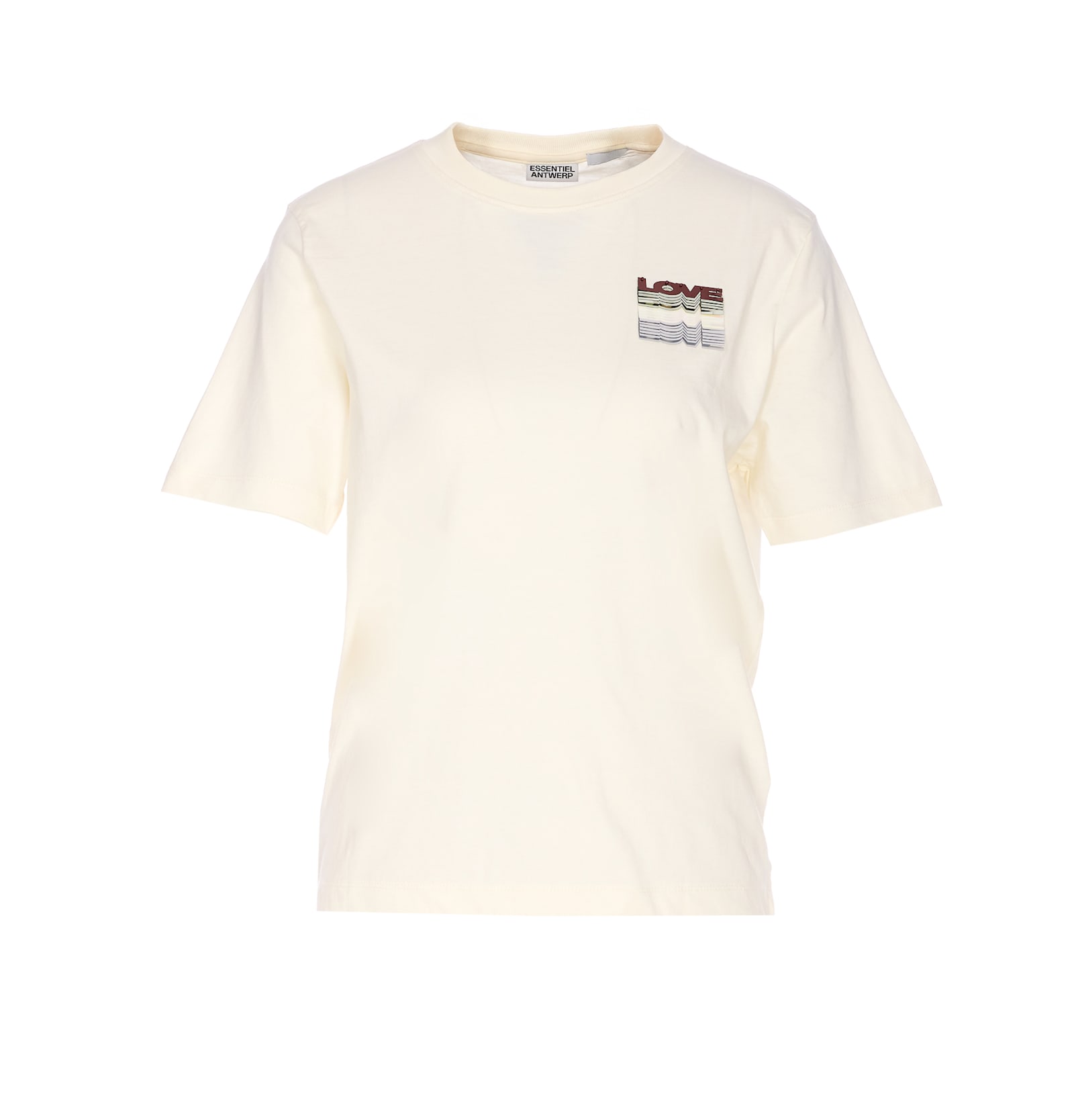 Essentiel Antwerp Imaster Embroideredt-shirt In Neutral