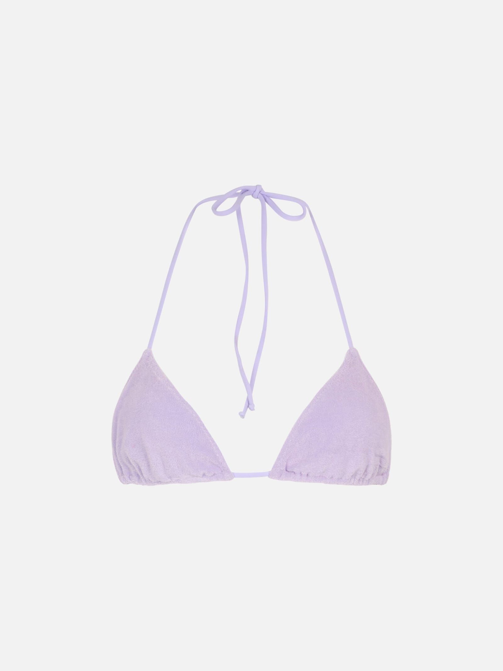 Mc2 Saint Barth Woman Lilac Triangle Top Swimsuit In Pink