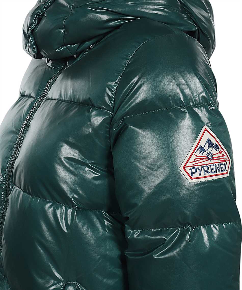 Pyrenex Hooded Full-zip Down Jacket In Green