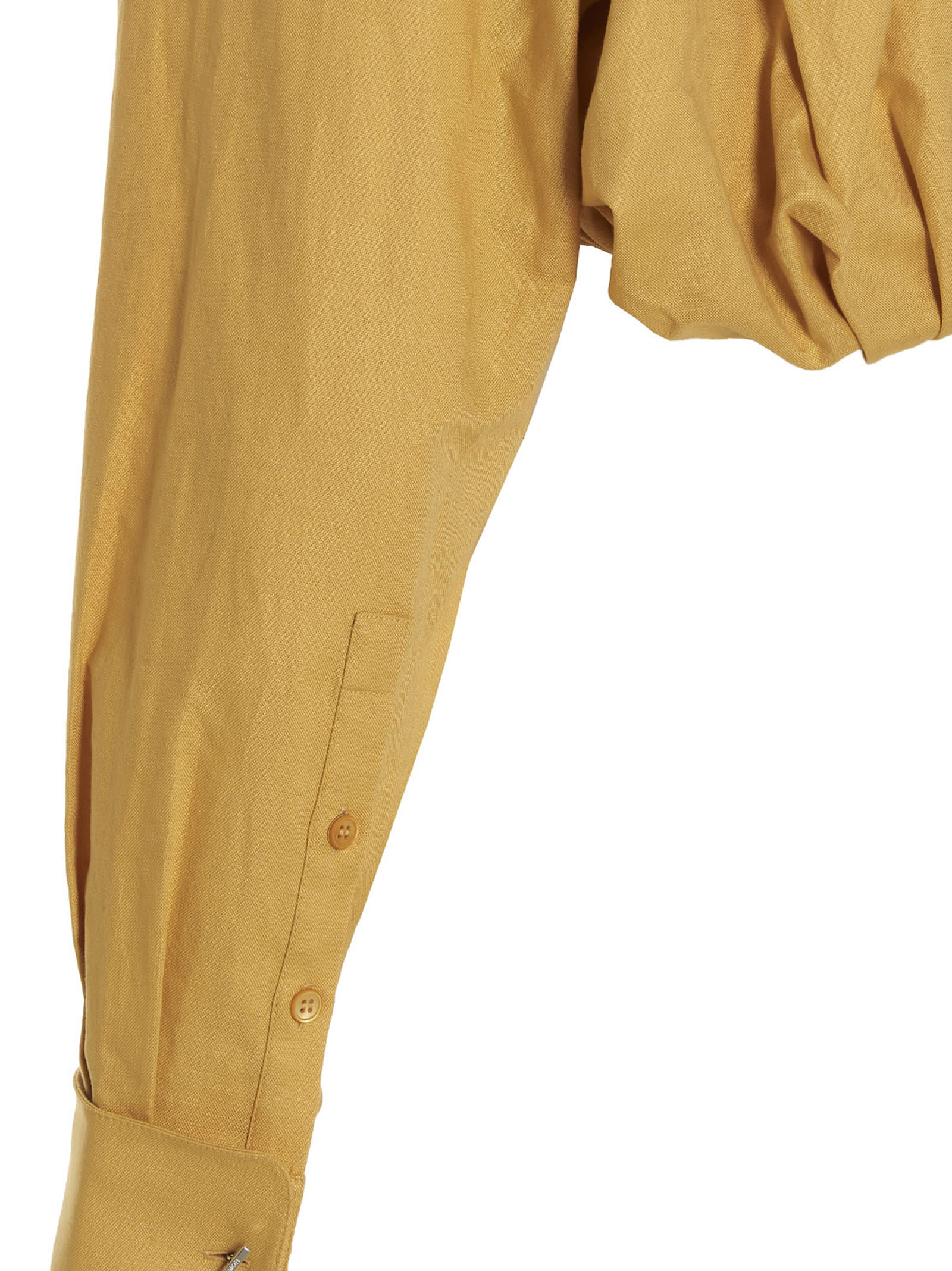 Shop Jacquemus Ma Viscose Shirt In Yellow