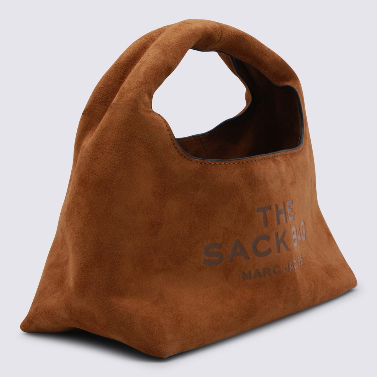 Marc Jacobs Copper Leather The Mini Sack Shoulder Bag In Brown
