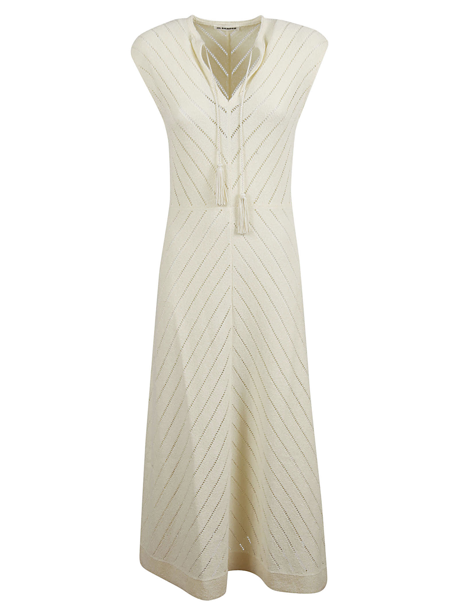 Jil Sander Drawstring Detail Sleeveless Dress