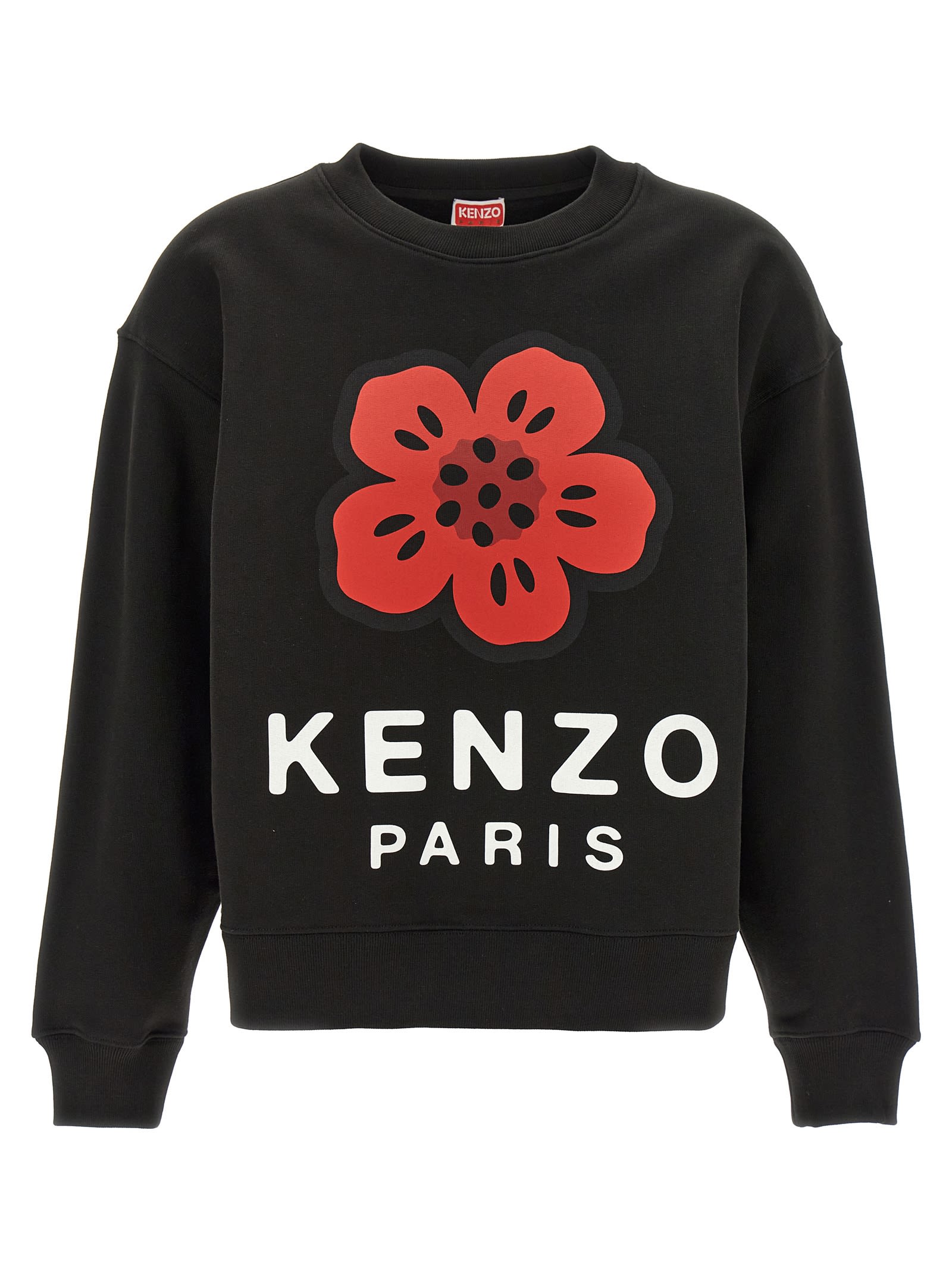 Shop Kenzo Boke Placed Sweatshirt In Black