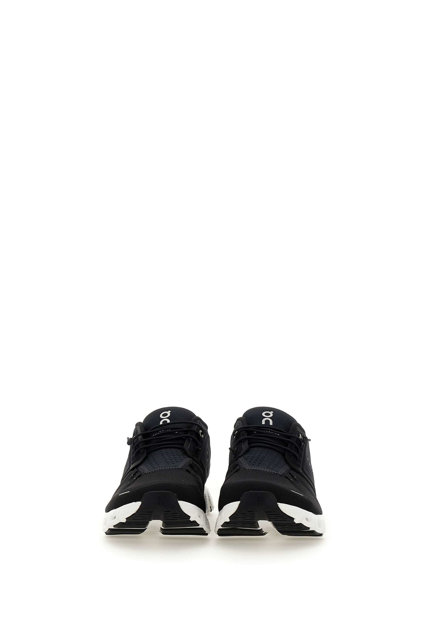 Shop On Cloud 5 Sneakers In Black-white