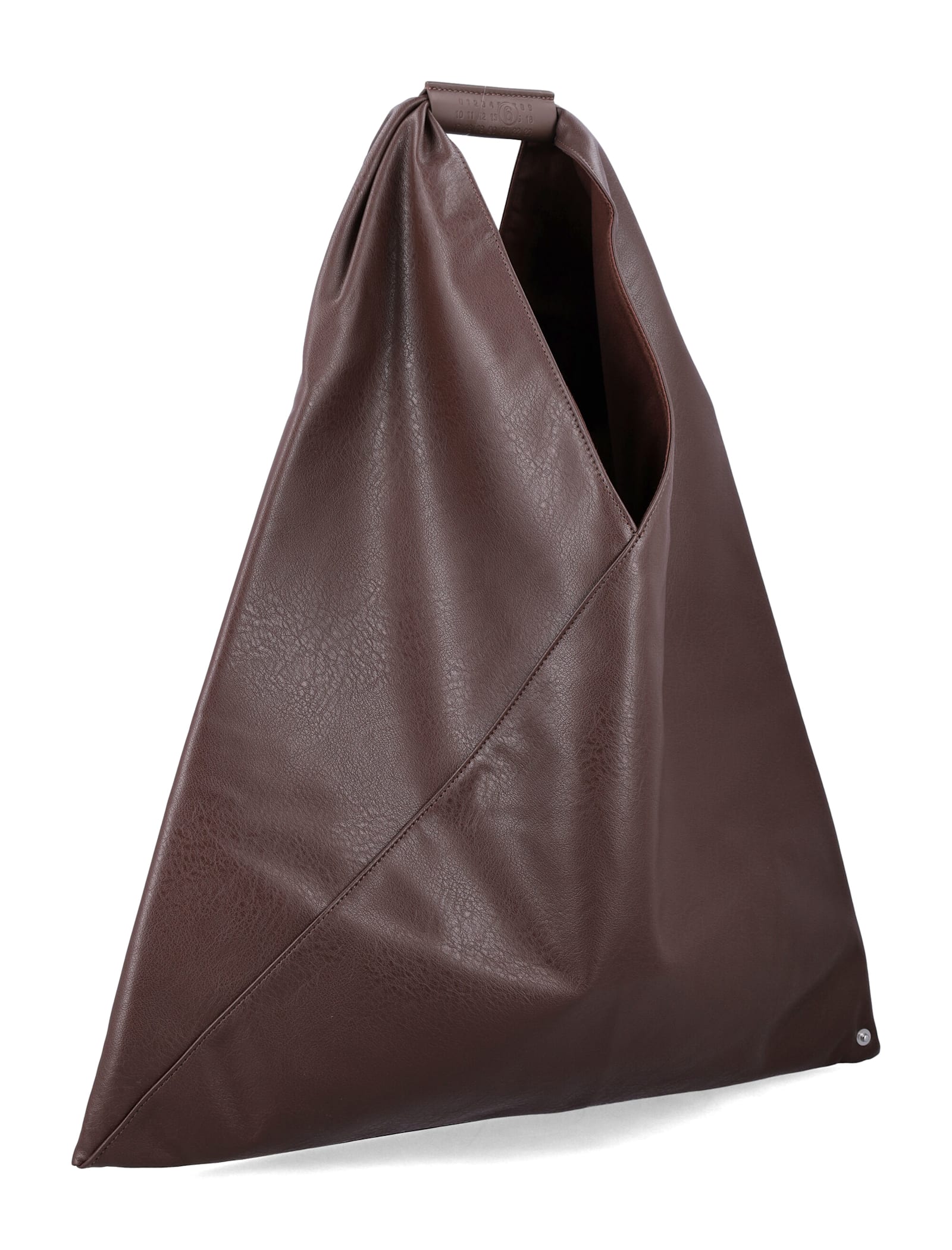 Mm6 Maison Margiela Japanese Classic Leather-effect Bag In Brown