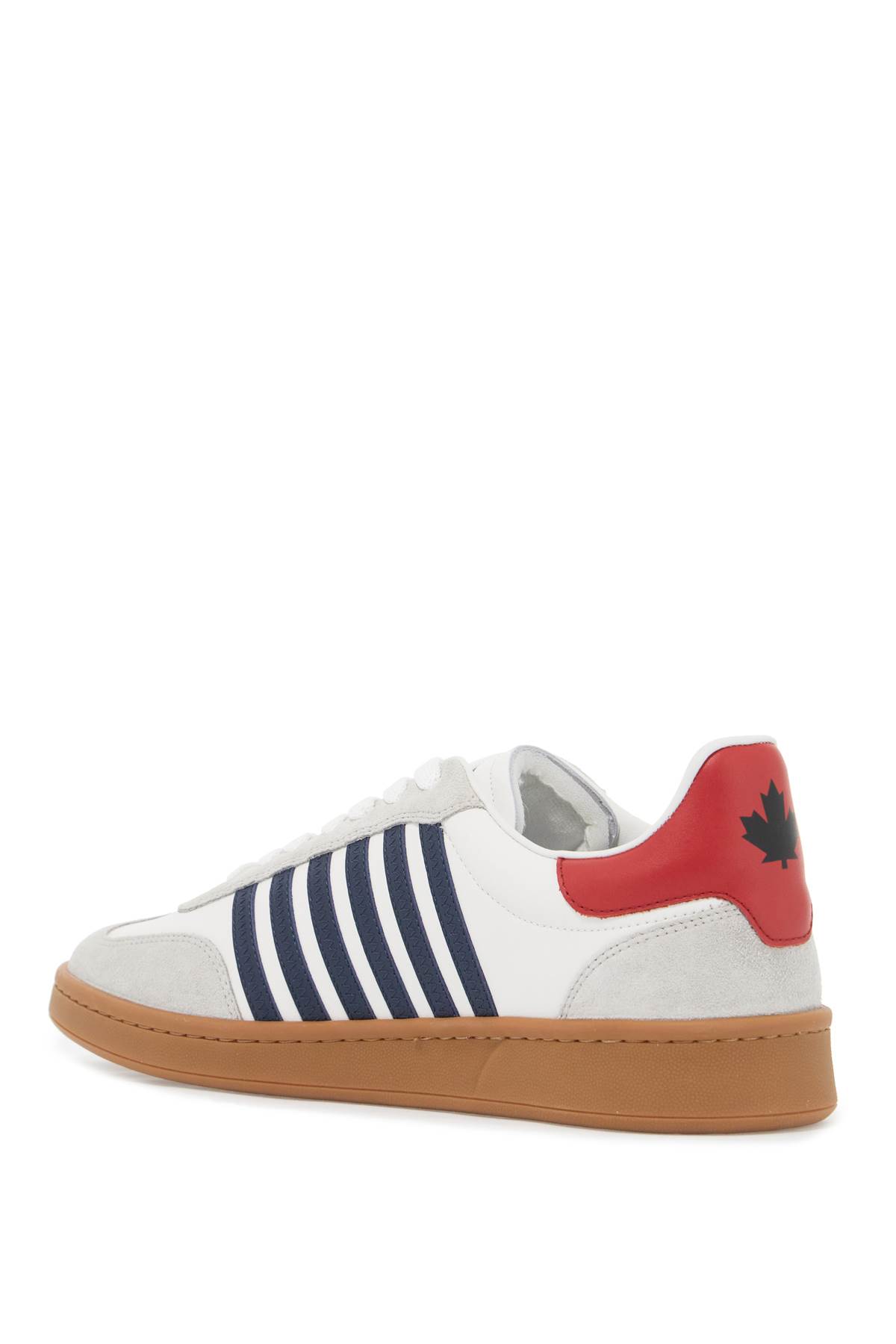 Shop Dsquared2 Boxer Sneakers In Bianco+blu+rosso (white)
