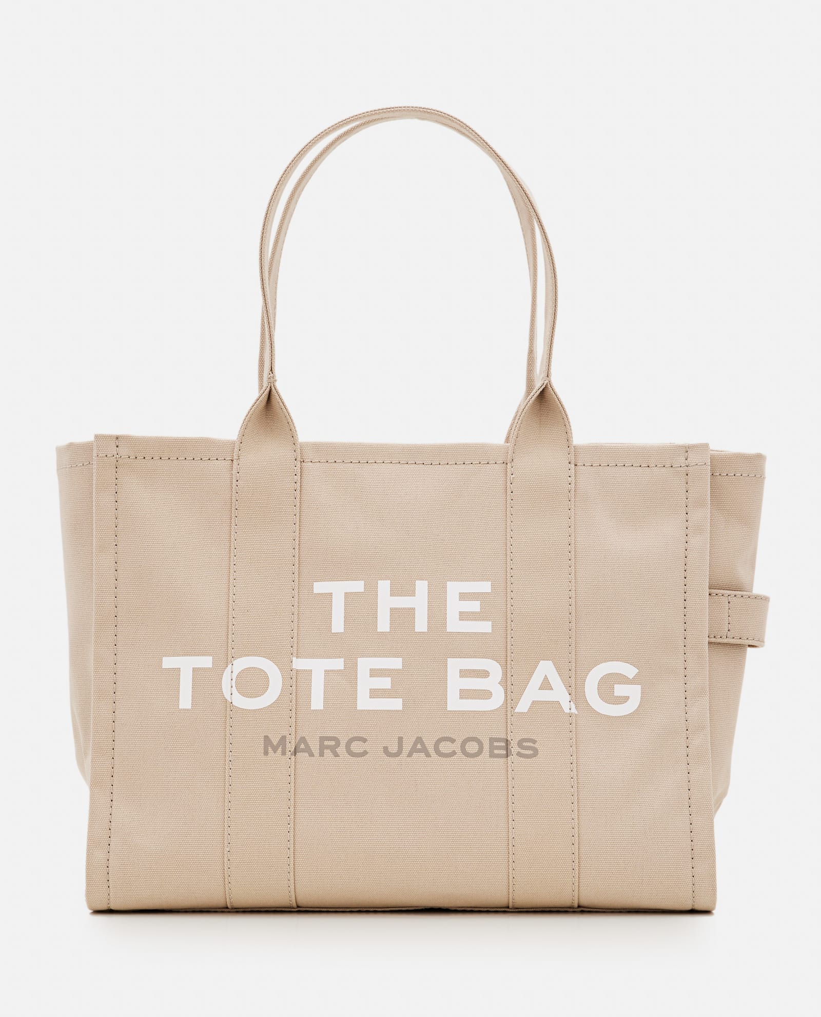 Shop Marc Jacobs The Large Canvas Tote Bag In Beige